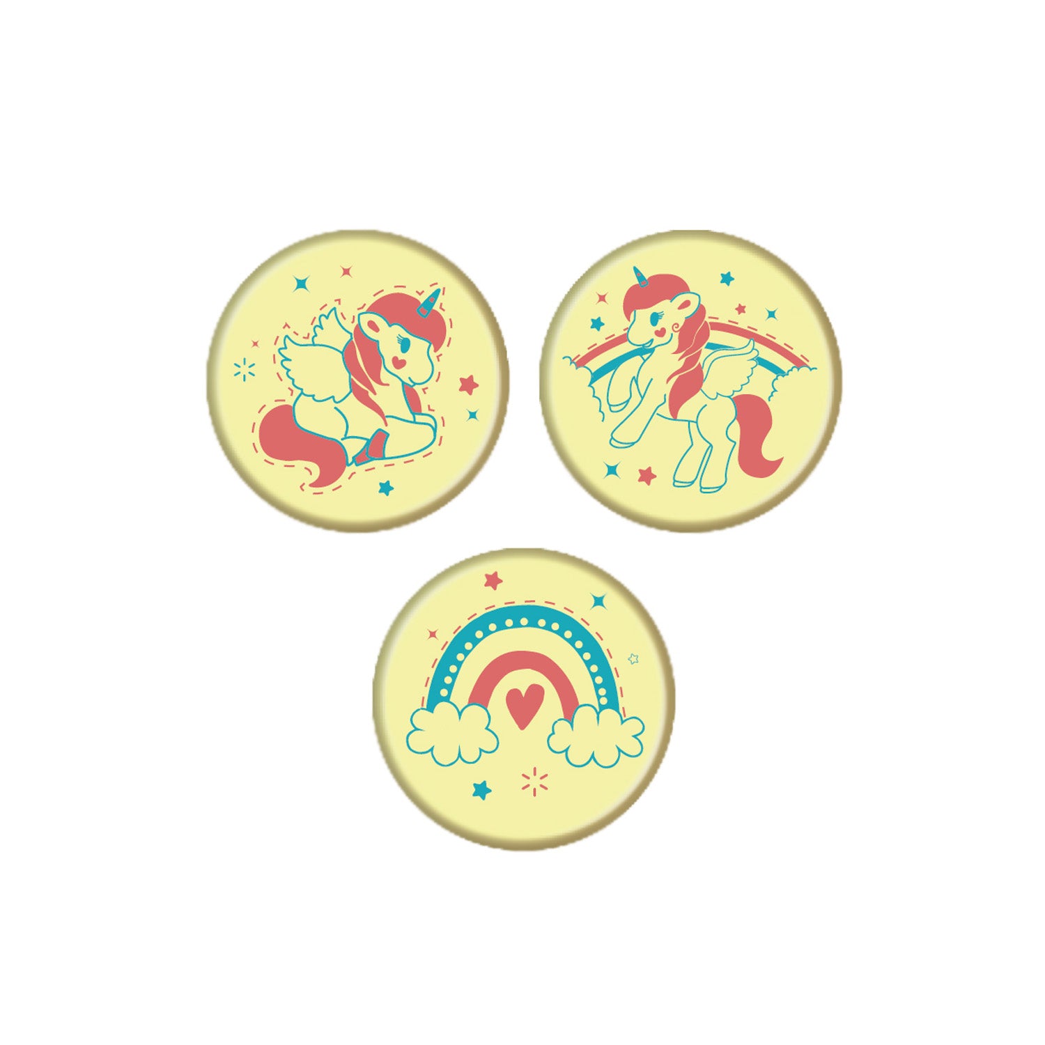 UNICORN WHITE CHOCOLATE ASSORTMENT Ø 30MM