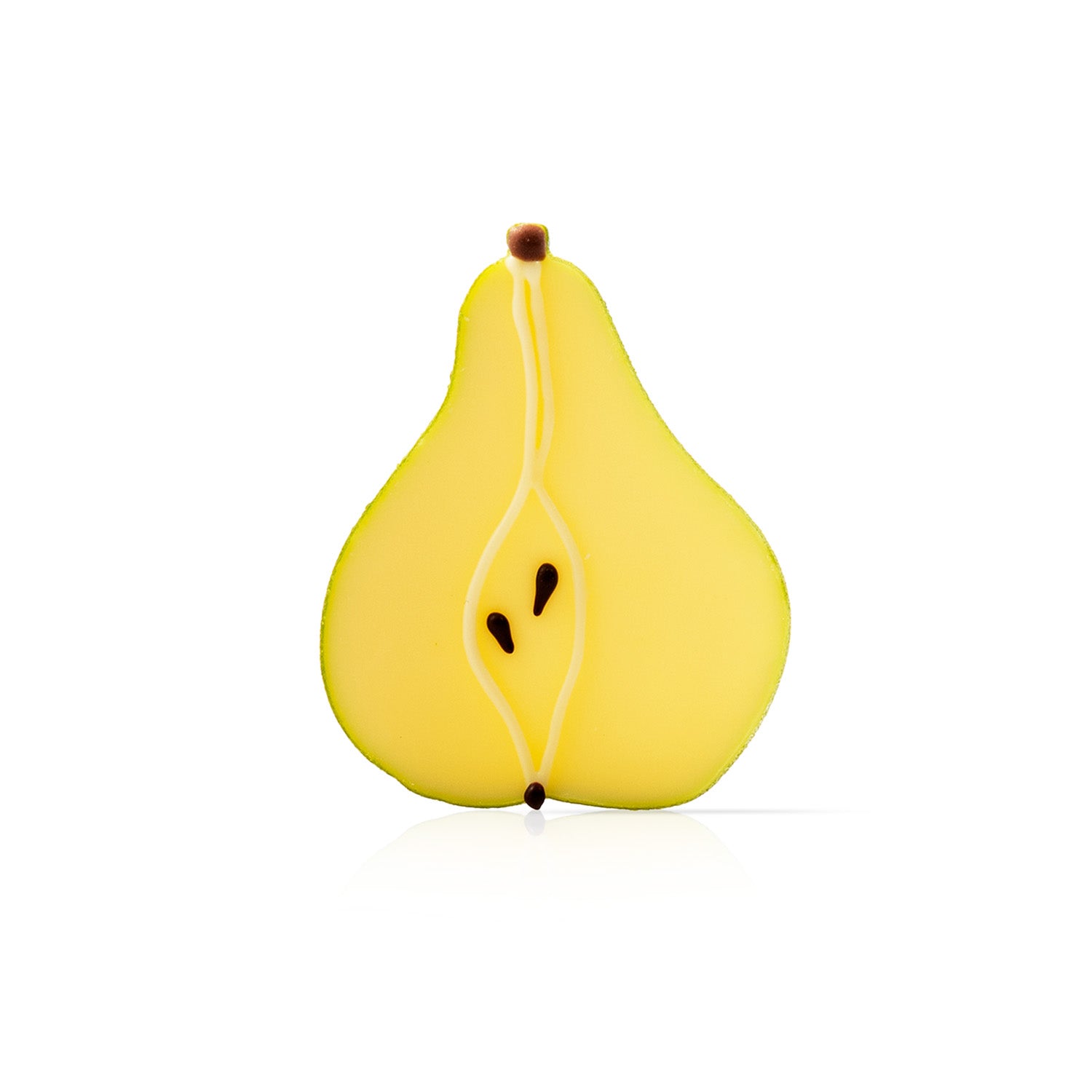 SILHOUETTE POIRE CHOCOLAT AU LAIT 50X40MM