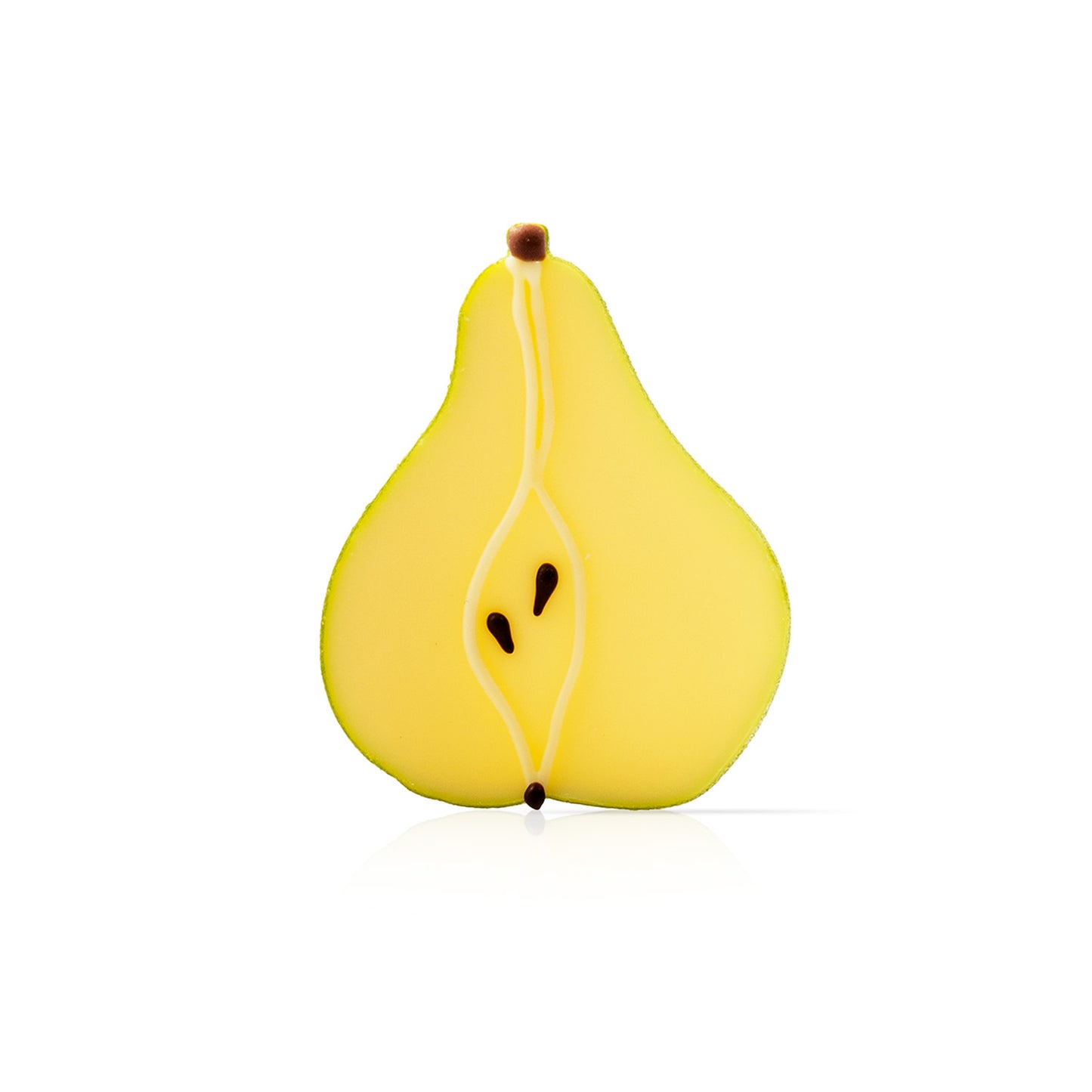 SILHOUETTE POIRE CHOCOLAT AU LAIT 50X40MM