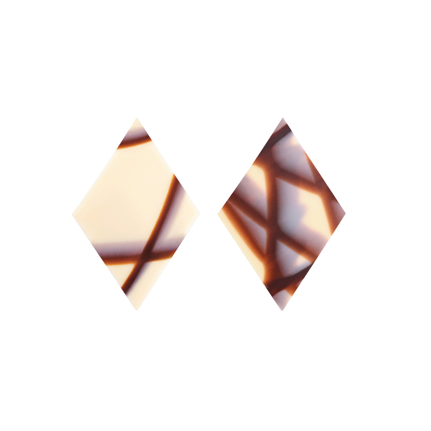 DIAMANT MARBRE CHOCOLAT BLANC 35X60MM