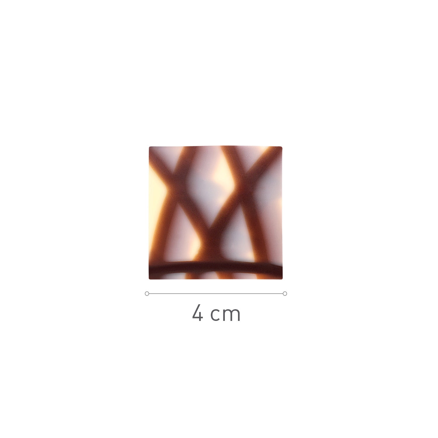 QUADRADO MÁRMORE CHOCOLATE BRANCO 40X40MM
