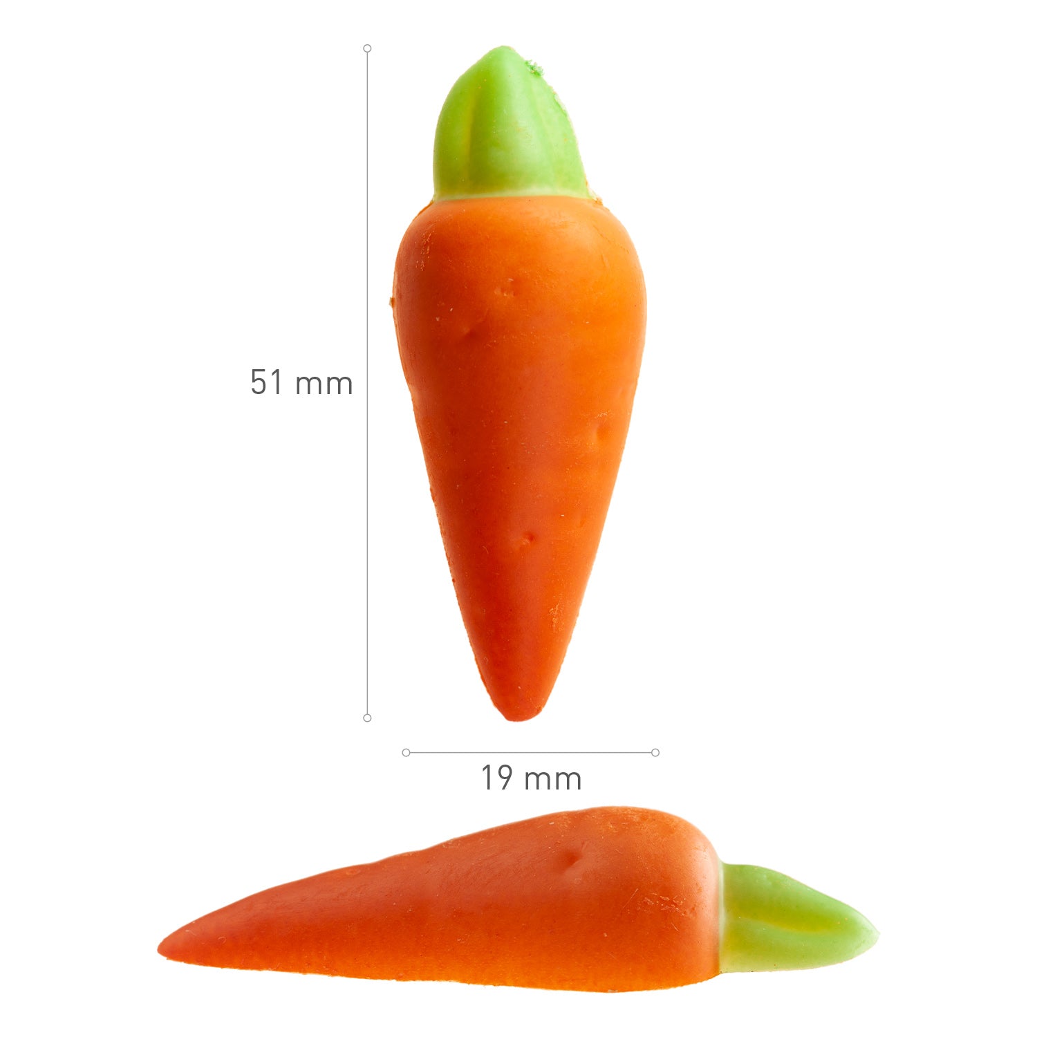 CAROTA AL CIOCCOLATO BIANCO 2D 51X19MM