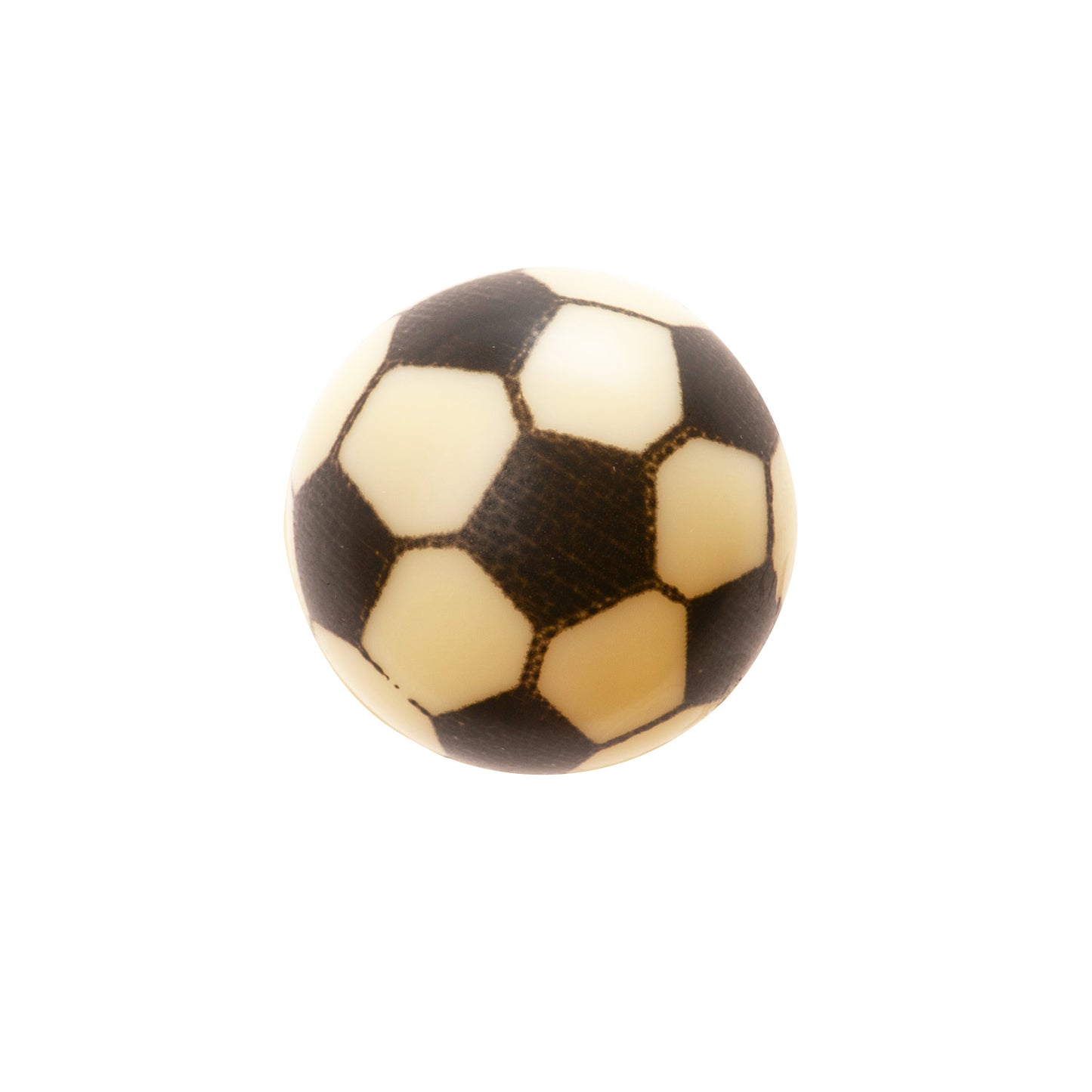 BOLA FÚTBOL DE CHOCOLATE BLANCO 3D Ø30MM