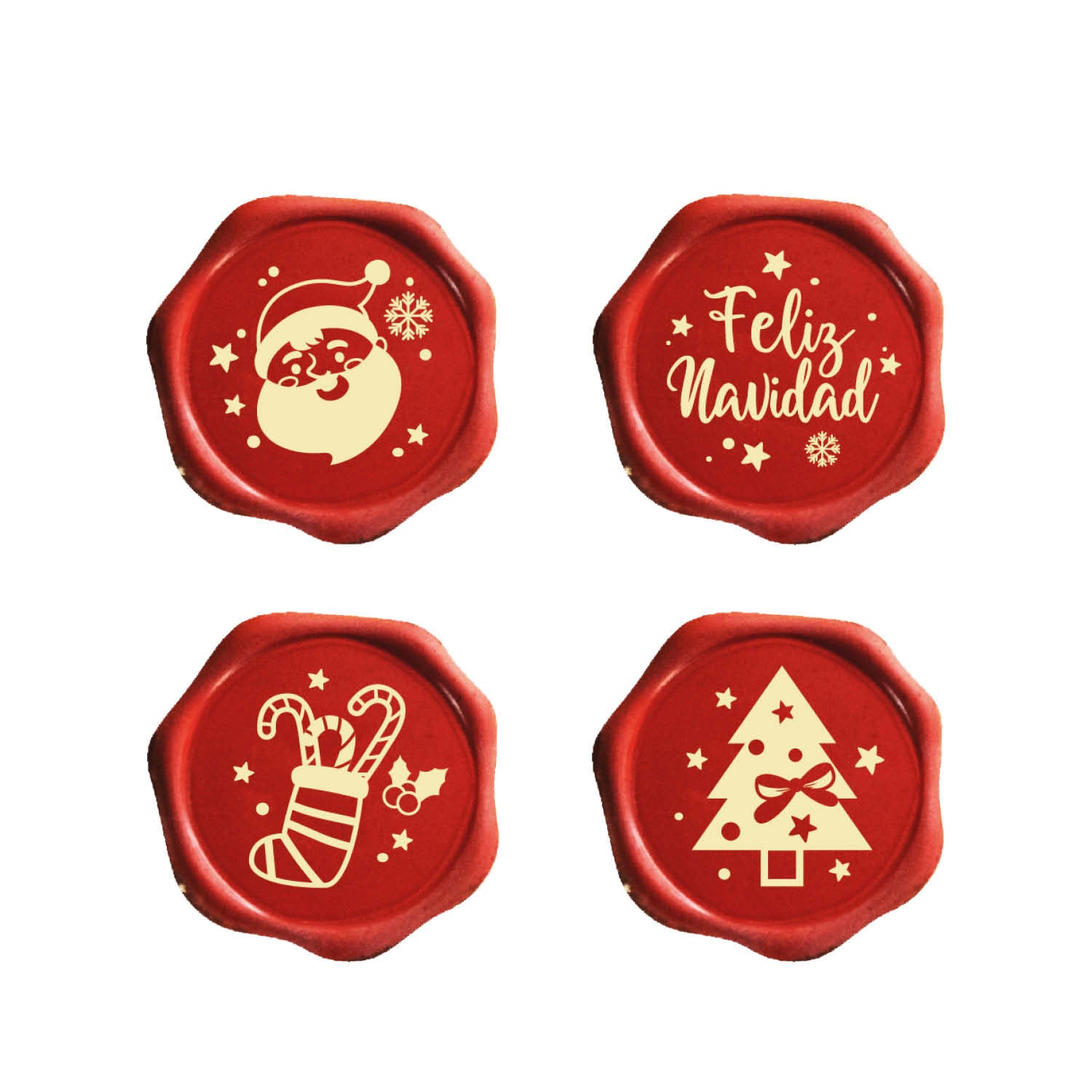 ASSORTIMENT DE CHOCOLAT BLANC JOYEUX NOËL Ø 34MM