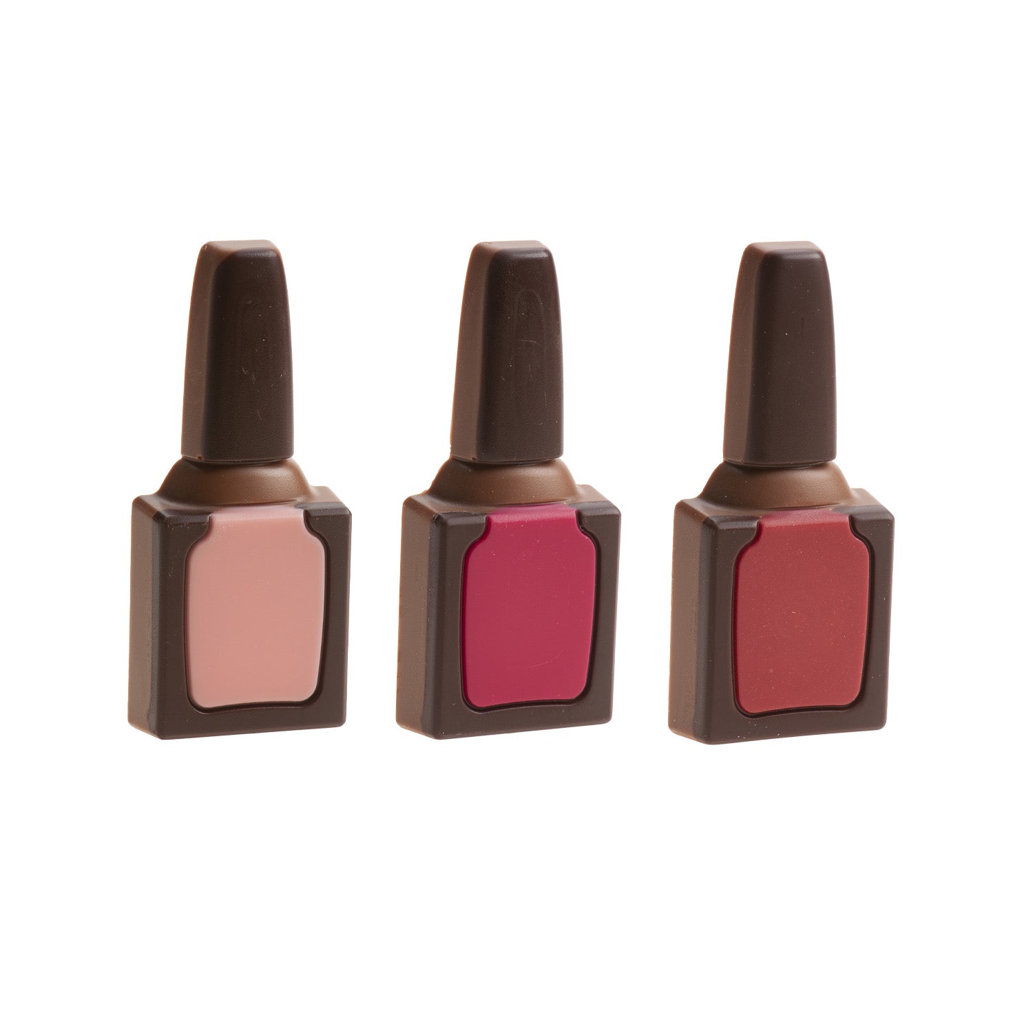 MILK CHOCOLATE NAIL POLISH DECORATION 35X73MM