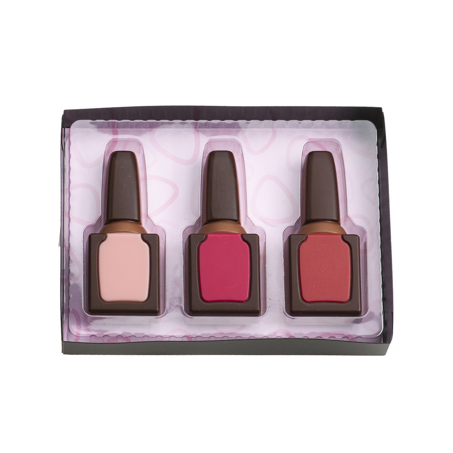 MILK CHOCOLATE NAIL POLISH DECORATION 35X73MM