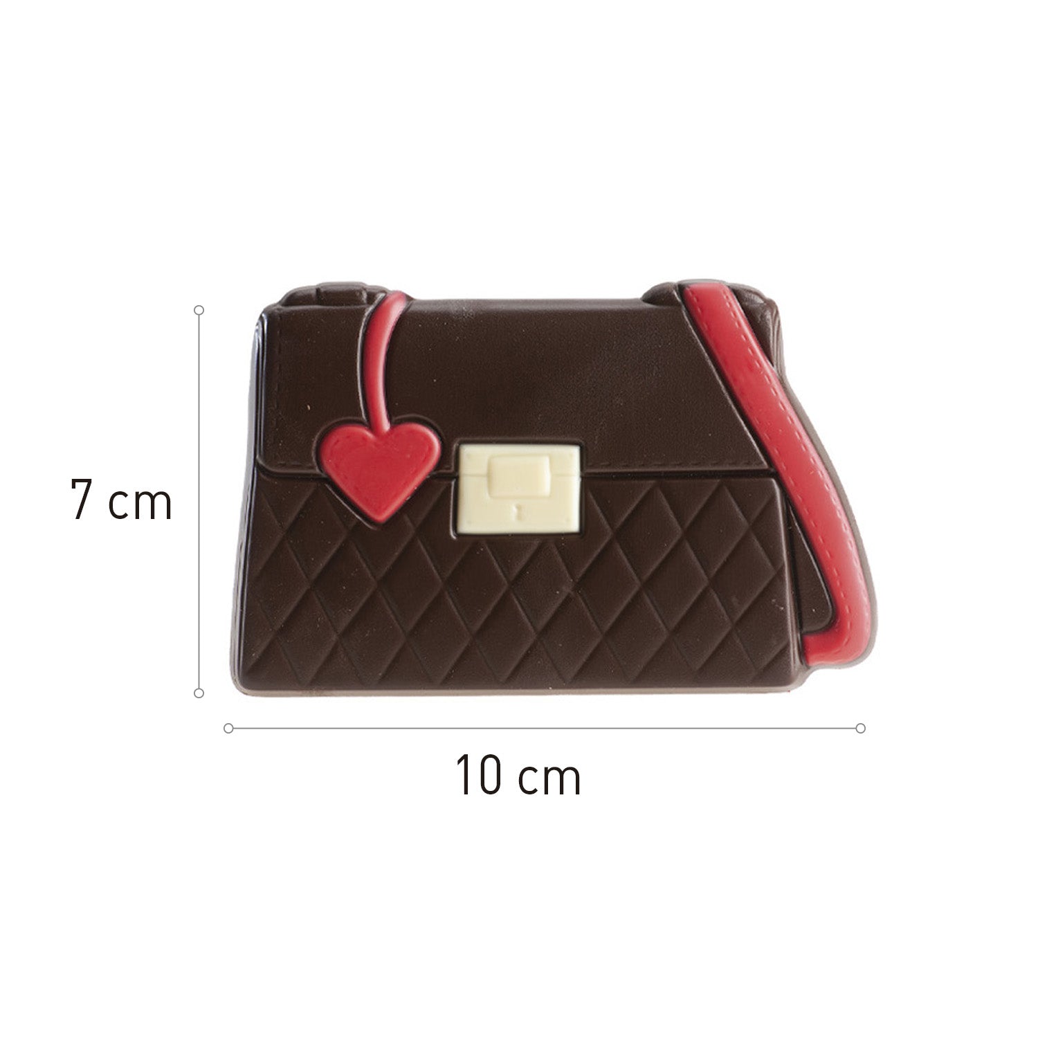 MINI SACO DECORAÇÃO CHOCOLATE DE LEITE 77X121MM