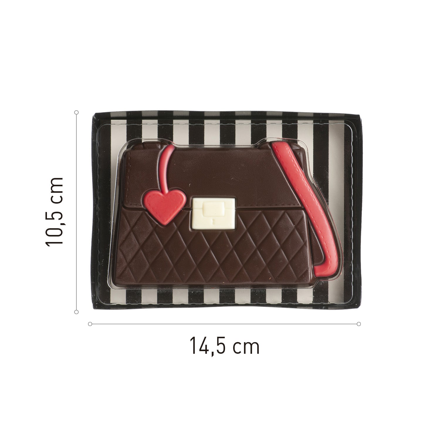 MINI SACO DECORAÇÃO CHOCOLATE DE LEITE 77X121MM