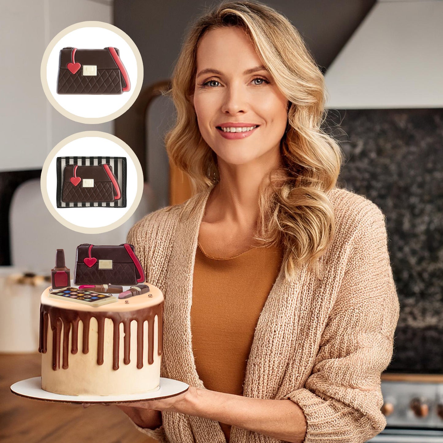 MINI SACO DECORAÇÃO CHOCOLATE DE LEITE 77X121MM