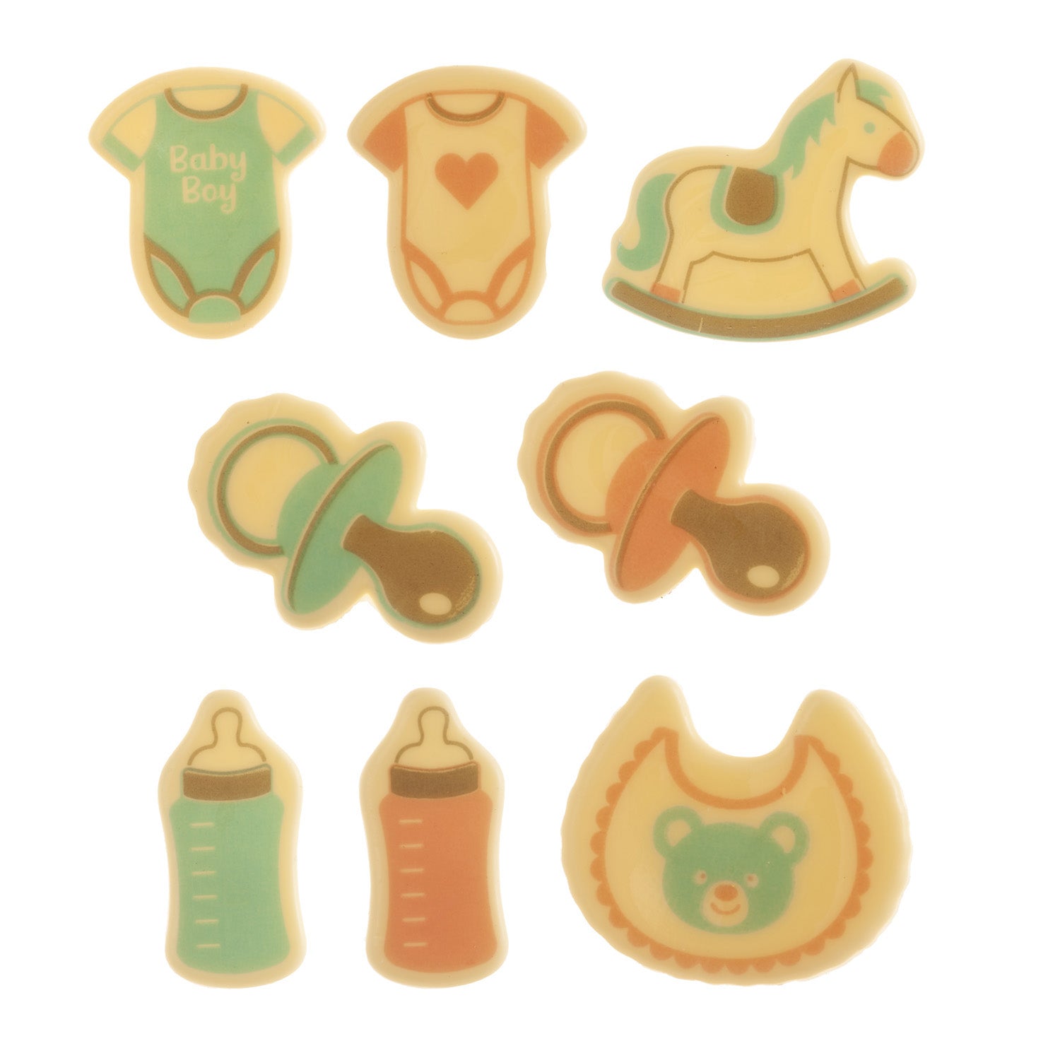 ASSORTIMENT BABY SHOWER CHOCOLAT BLANC 45MM