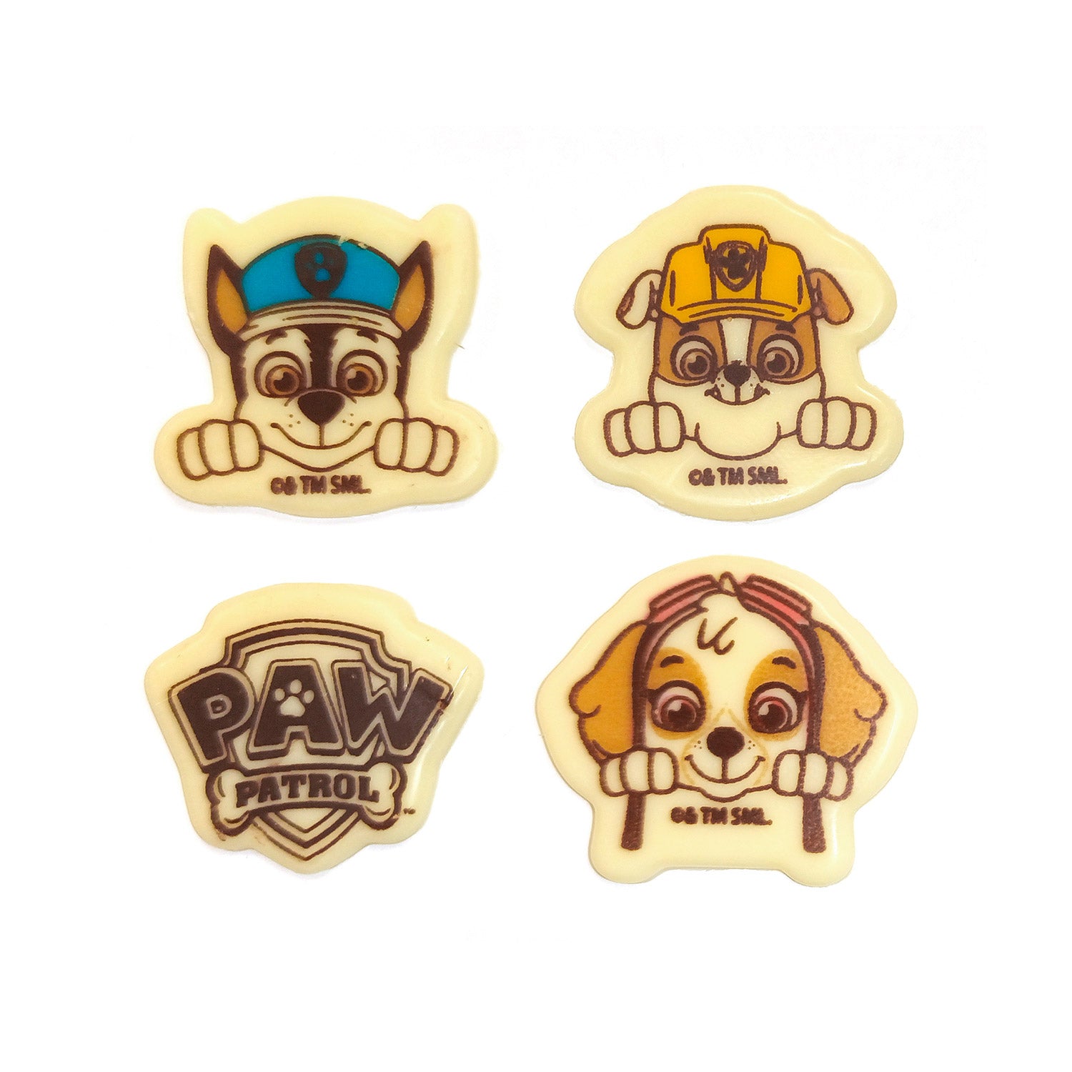 SURTIDO PAW PATROL CHOCOLATE BLANCO 30x32MM