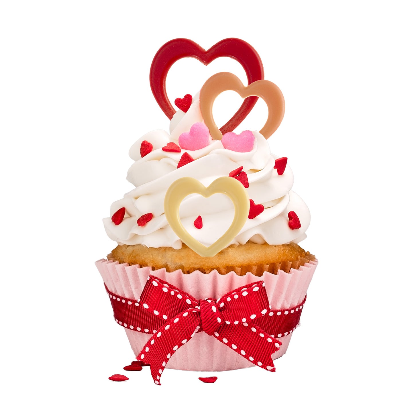 ASSORTMENT WHITE CHOCOLATE HEARTS 37-53MM