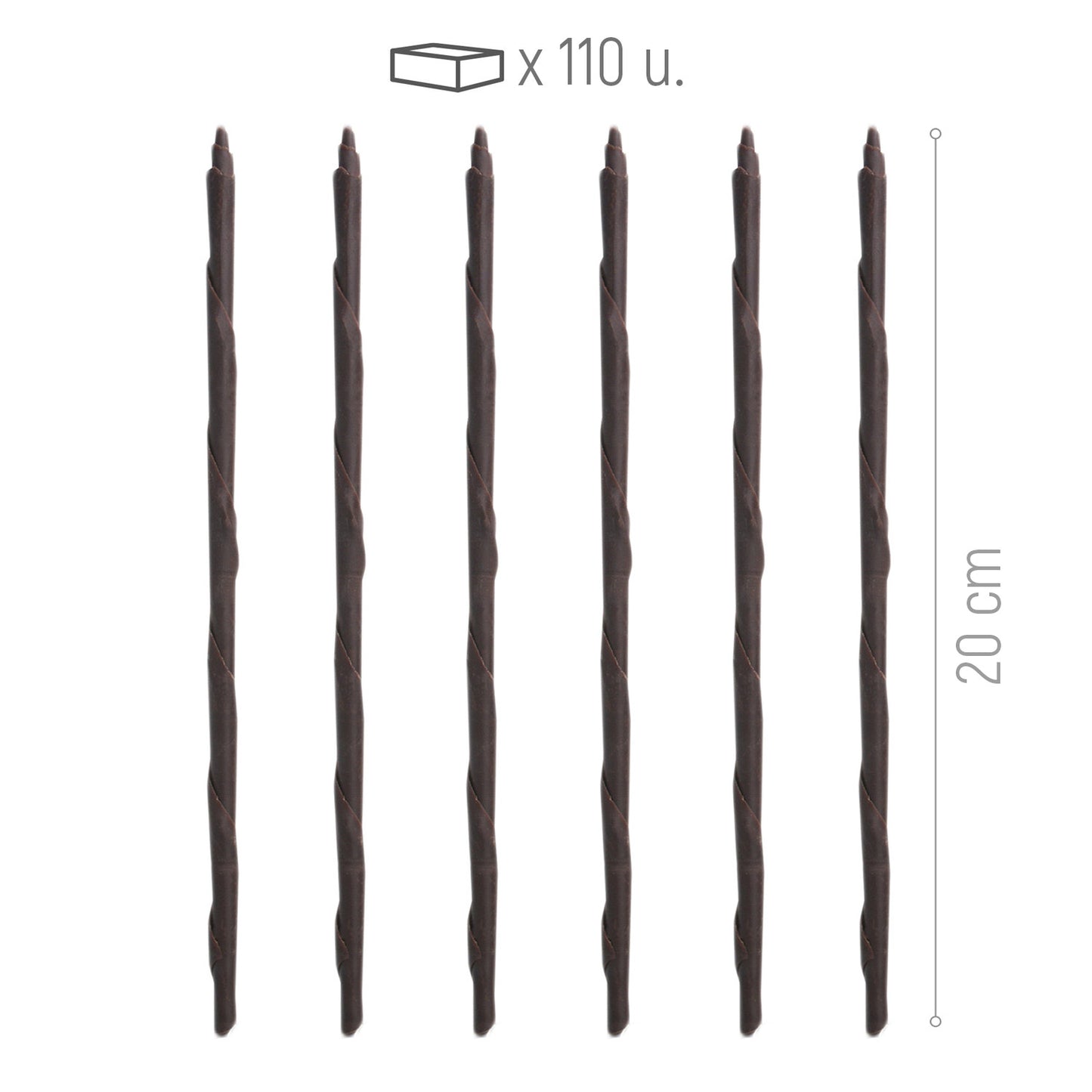 PANATELLA DE CHOCOLATE PRETO 200X6MM