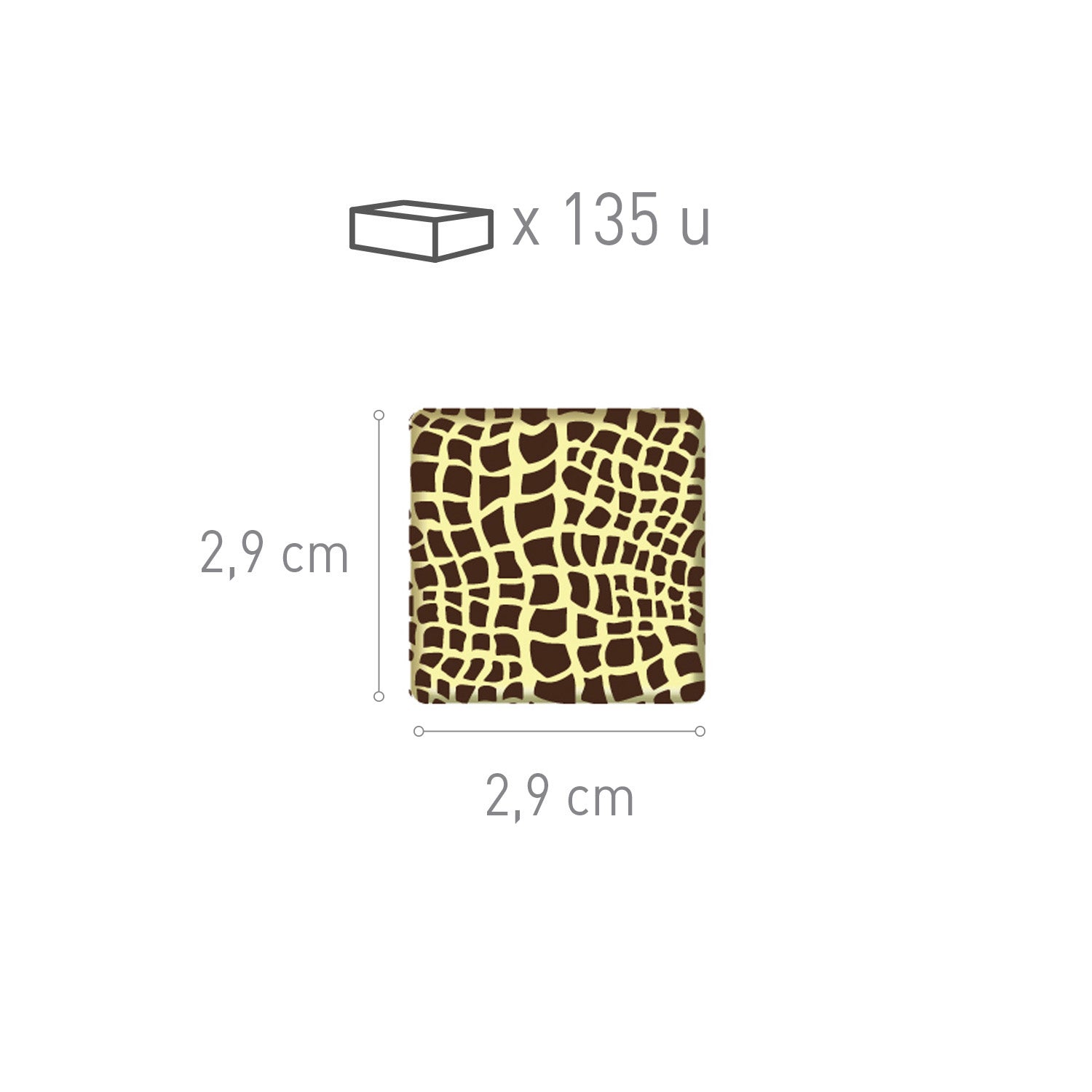 JURA PANTER QUADRADO 29X29MM ENV PEQ