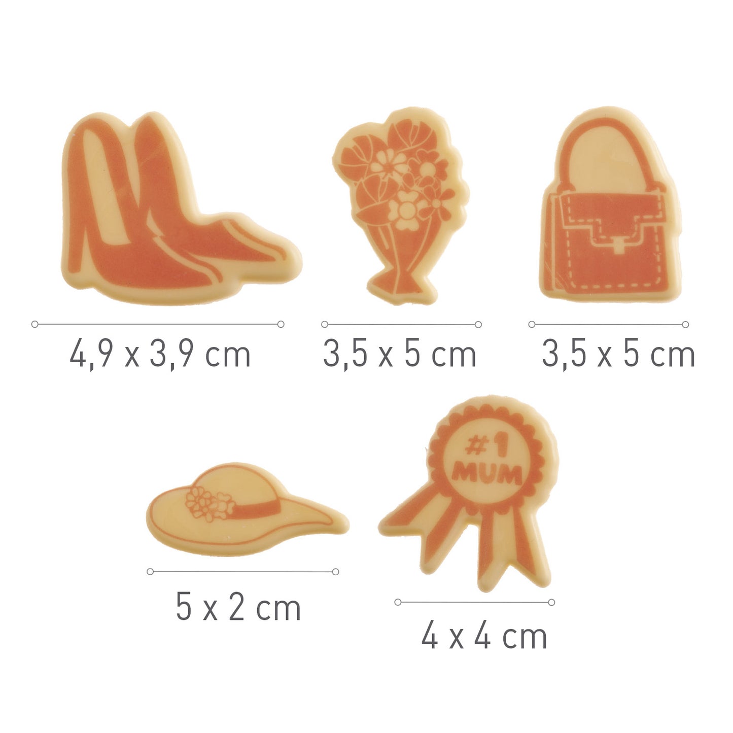 SURTIDO FIGURITAS MADRE CHOCO BLANCO 42MM APROX