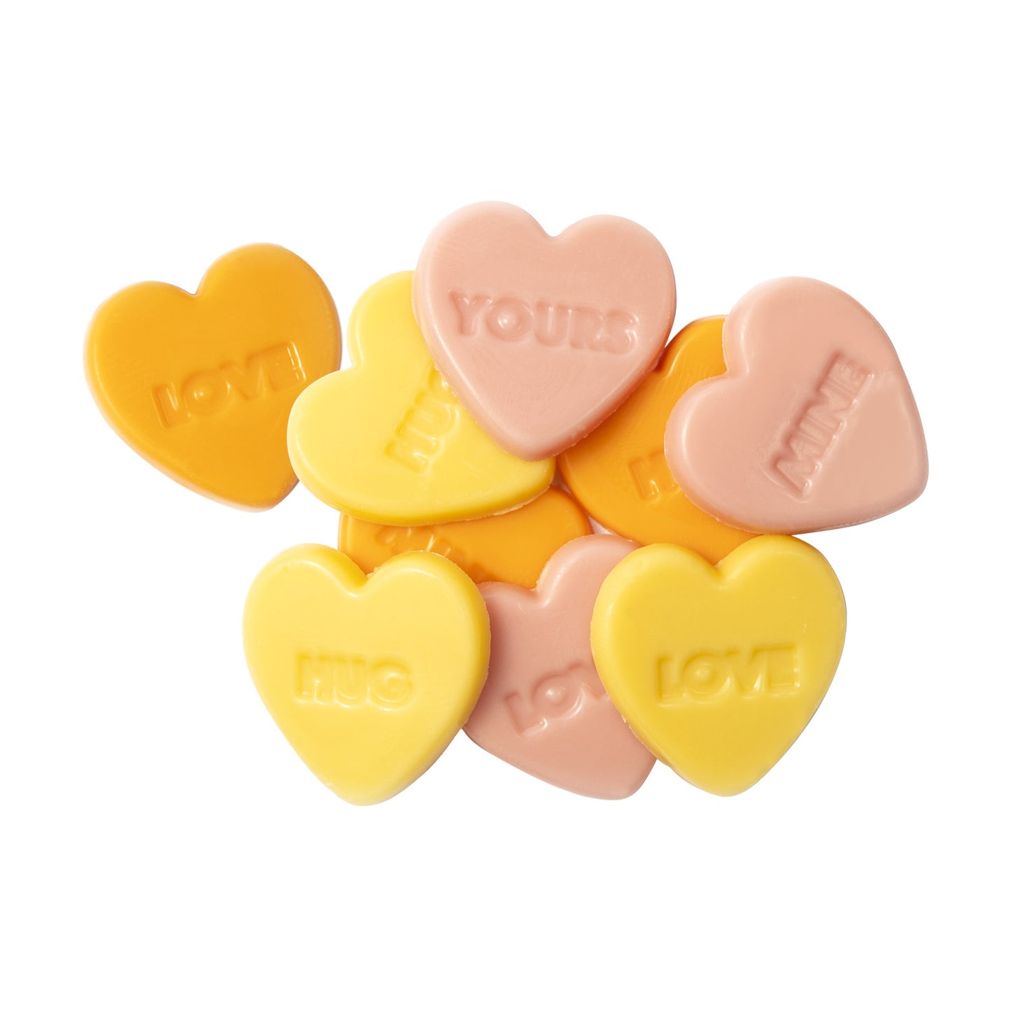 ASSORTI CHOCO HEART LOVE MESSAGES Ø 27MM