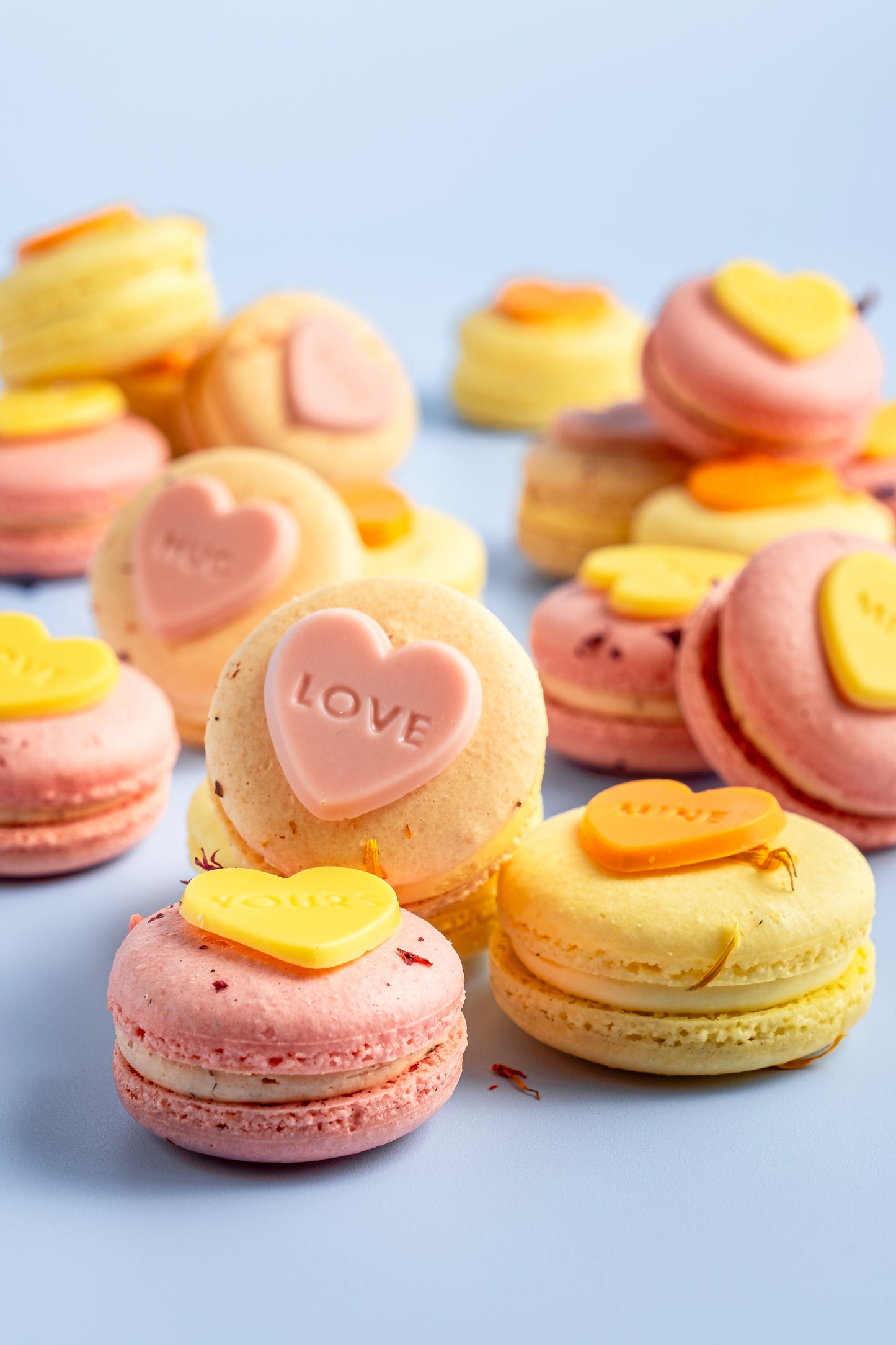 ASSORTI CHOCO HEART LOVE MESSAGES Ø 27MM