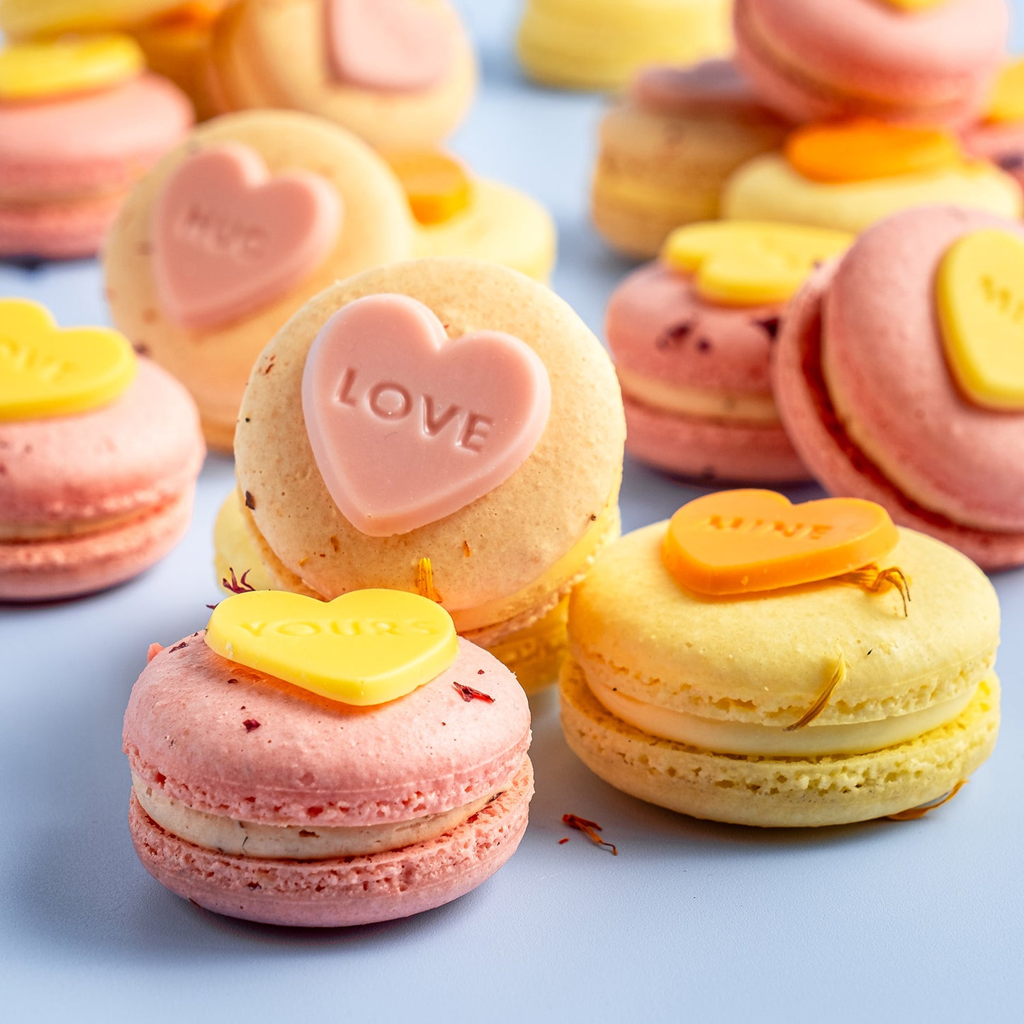 MENSAGENS DE AMOR EM CORAÇÃO DE CHOCOLATE SORTIDO Ø 27MM