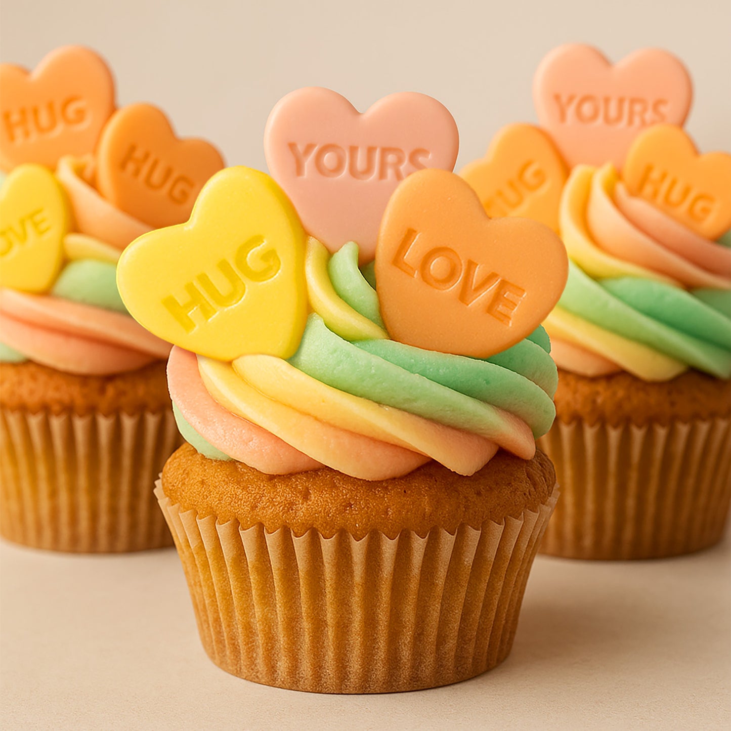 ASSORTI CHOCO HEART LOVE MESSAGES Ø 27MM