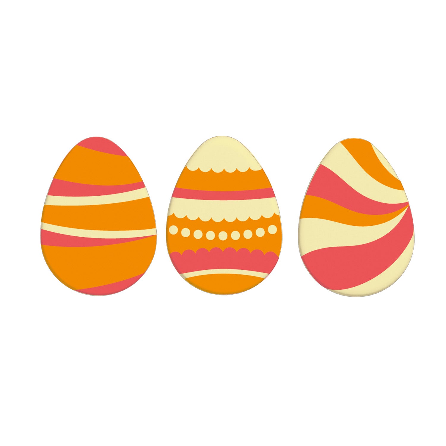 ASSORTED WHITE CHOCOLATE FANTASY EGGS 35X26MM