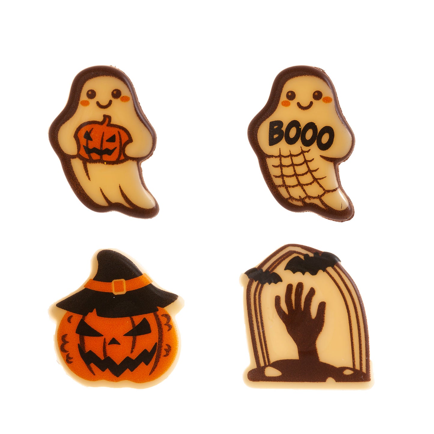 SORTIDO DE HALLOWEEN FANTASMAS, TÚMULO E ABÓBORA