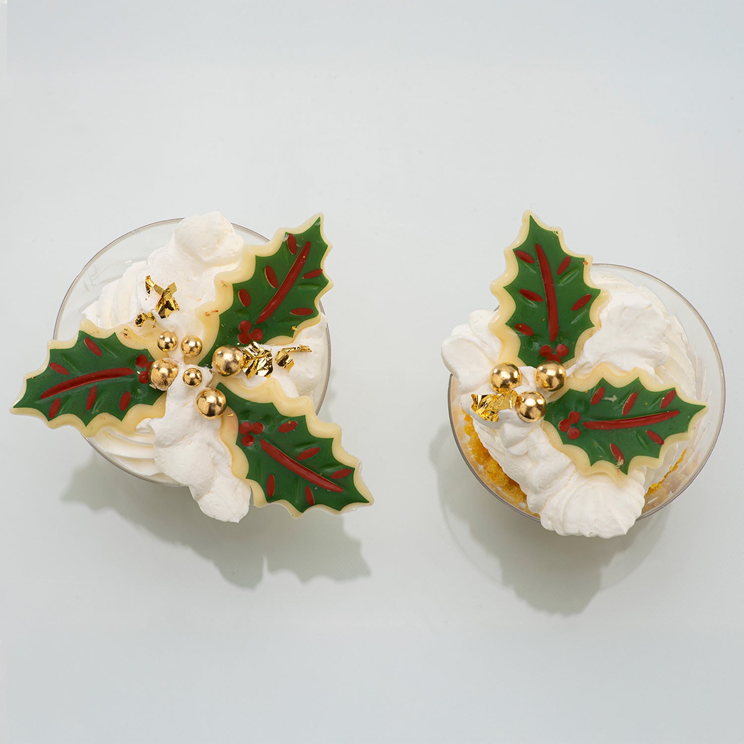 FIGURINA DI CIOCCOLATO FOGLIA DI AGRIFOGLIO NATALE