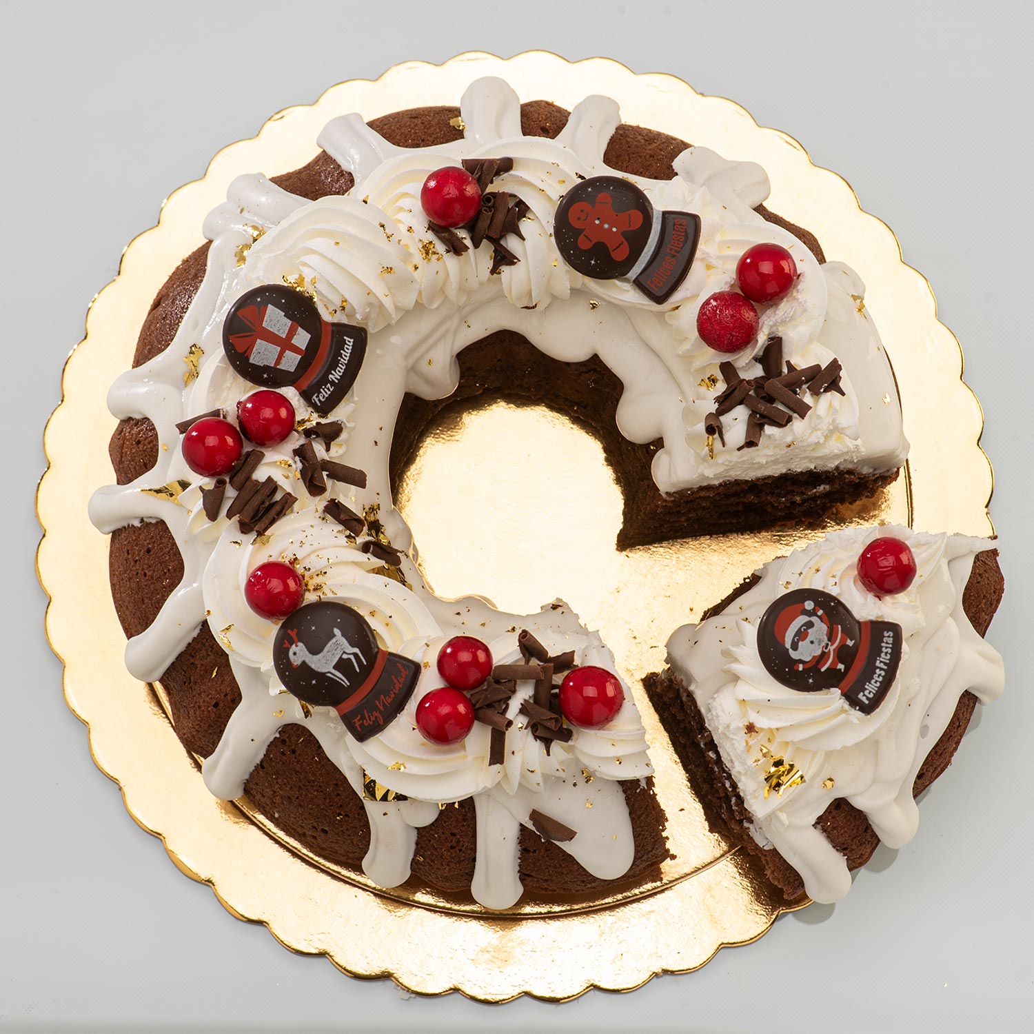 DECORACION CHOCO NEGRO SURTIDO BOLA NIEVE 5 MODELOS 120 UDS