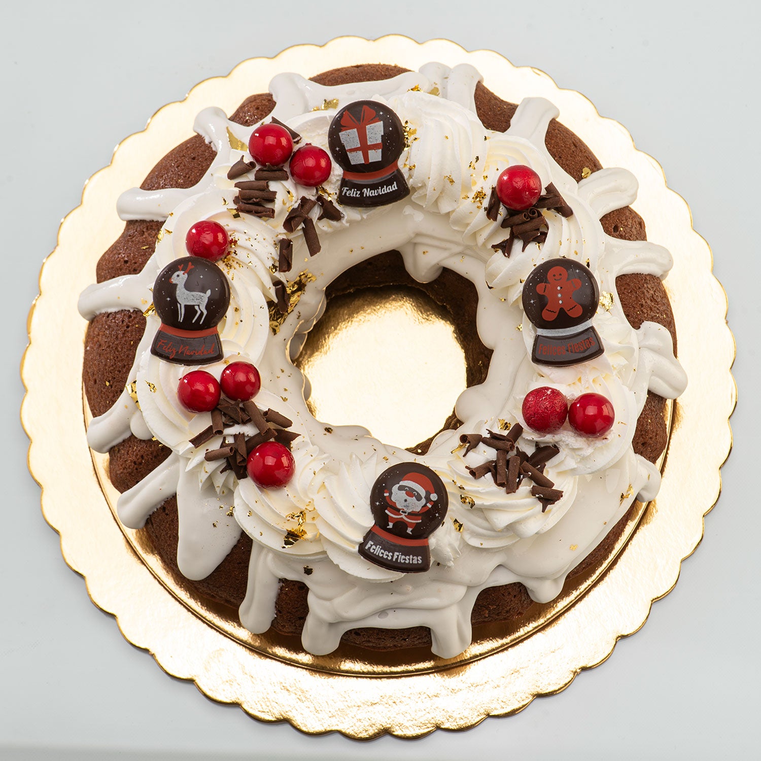 DECORACION CHOCO NEGRO SURTIDO BOLA NIEVE 5 MODELOS 120 UDS