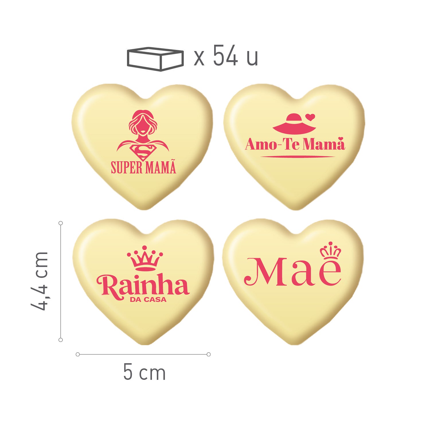 SORTIDO DIA DA MÃE CHOCOLATE BRANCO PORTUGAL 54 UNIDADES