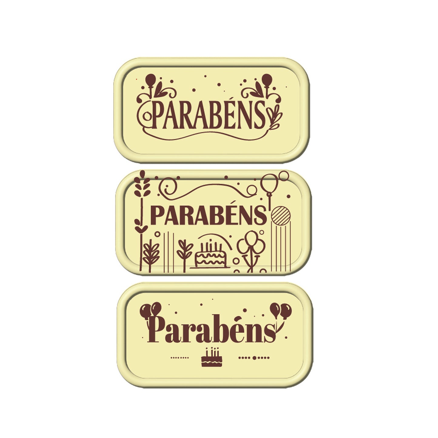 ASSORTI CHOCO BLANC PARABENS SIGNE 75 UNITÉS