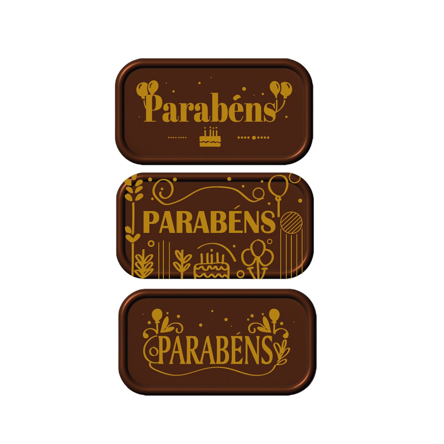 ASSORTI CHOCO NOIR PARABENS SIGN