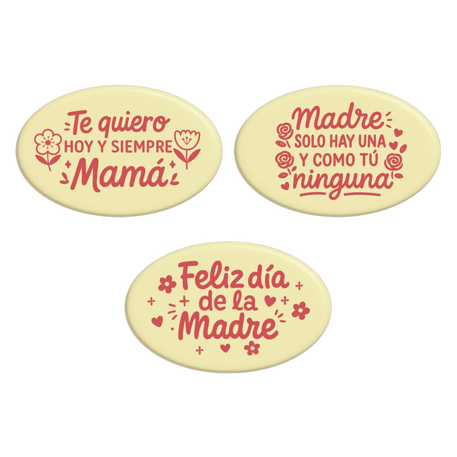 SURTIDO CHOCO BLANCO DIA DE LA MADRE 47X30 MM - 84 UNIDAD