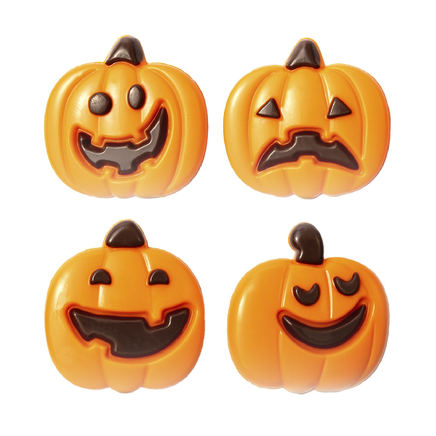 DECORACION CHOCO BLANCO SURTIDO CALABAZAS 4 MODELOS 90UDS