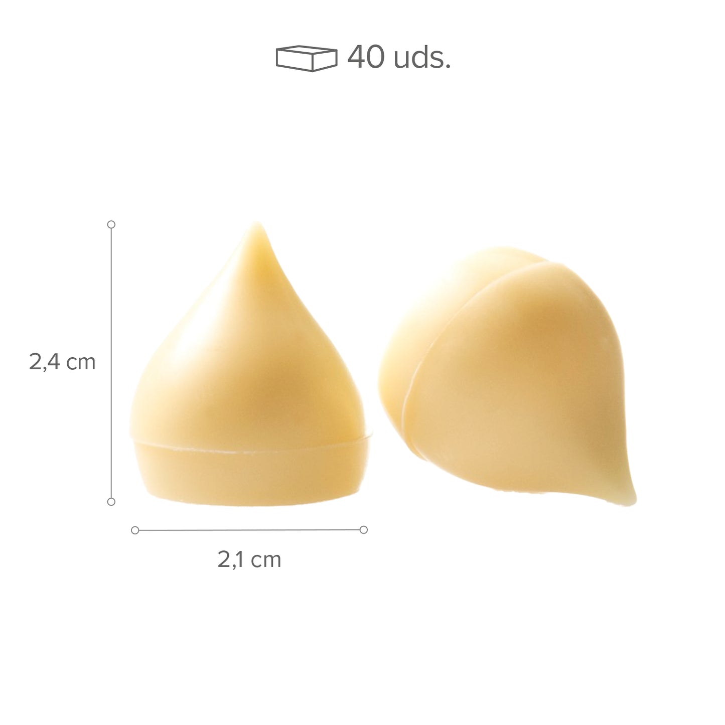 WHITE CHOCOLATE DECORATION WHITE MERINGUE 40 UNITS