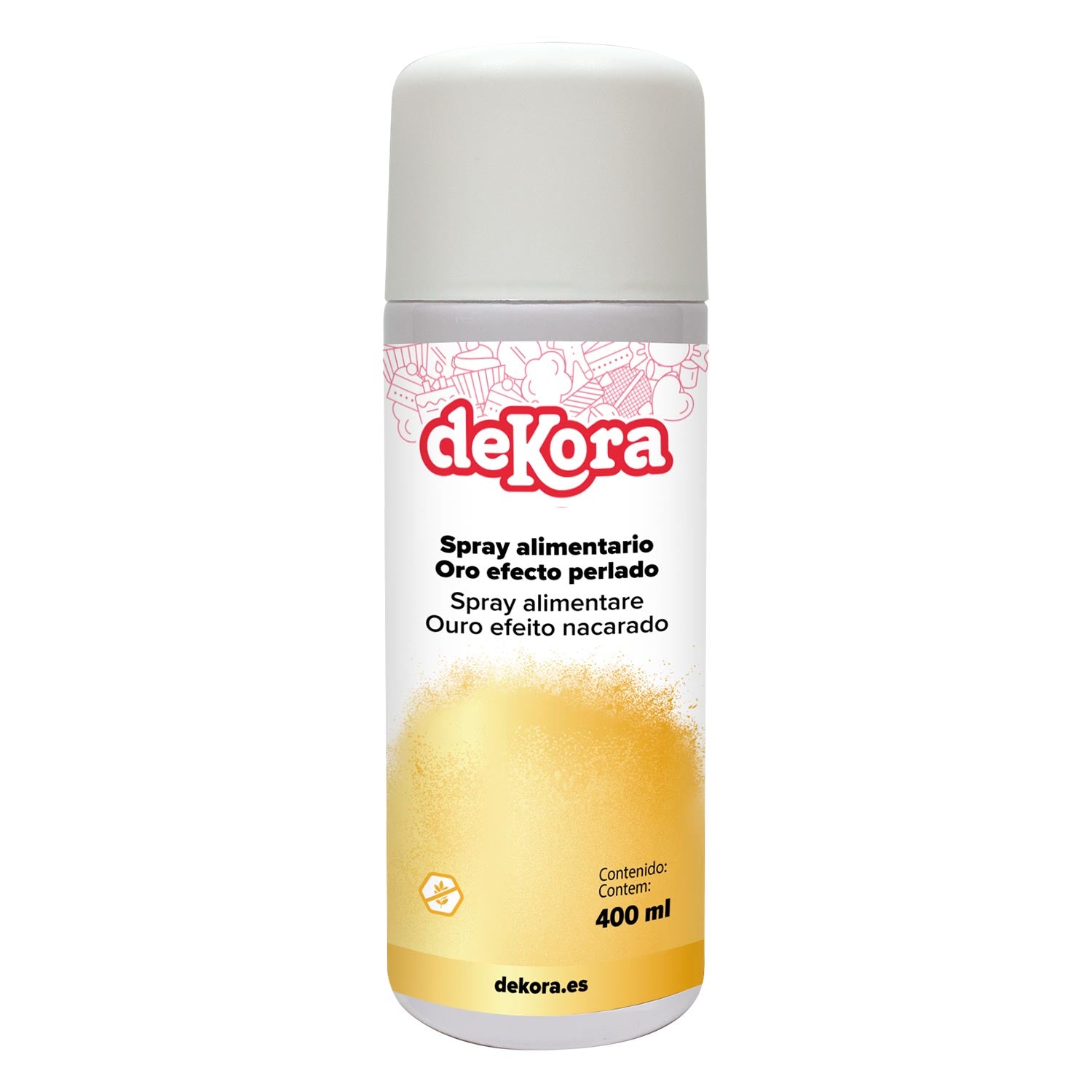 SPRAY COMESTIVEL OURO EFEITO PEROLA 400ML