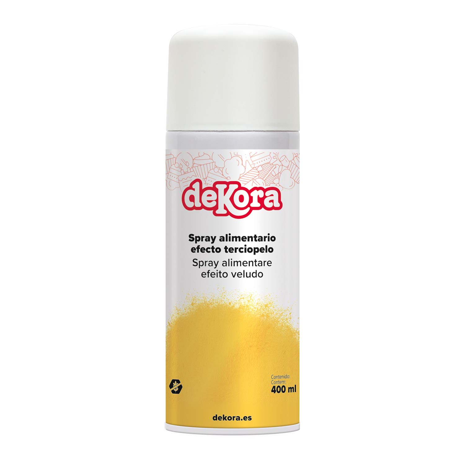NOVO SPRAY EFEITO DE VELUDO AMARELO 400ML