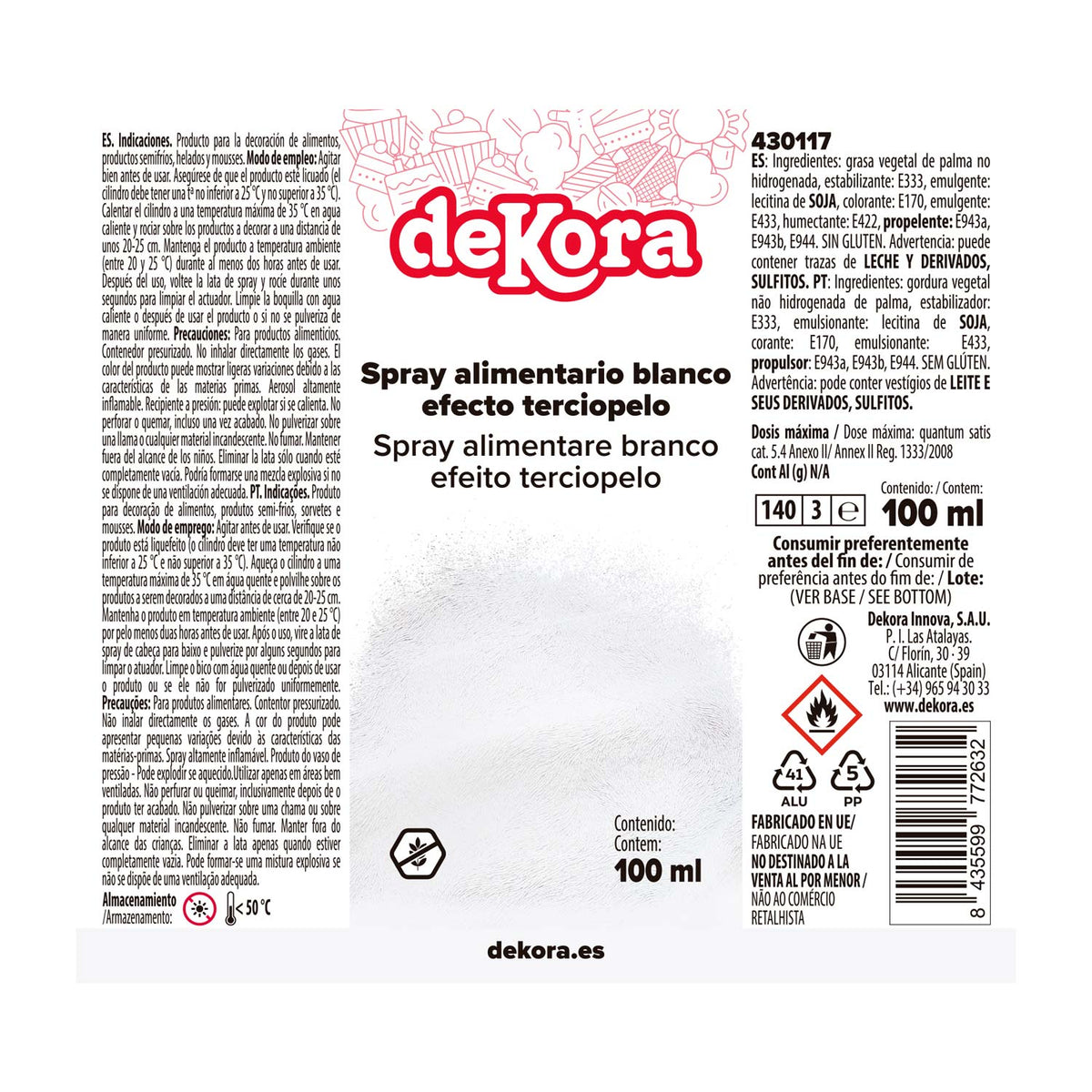 NUOVO SPRAY EFEETTO VELLUTO BIANCO 100ML