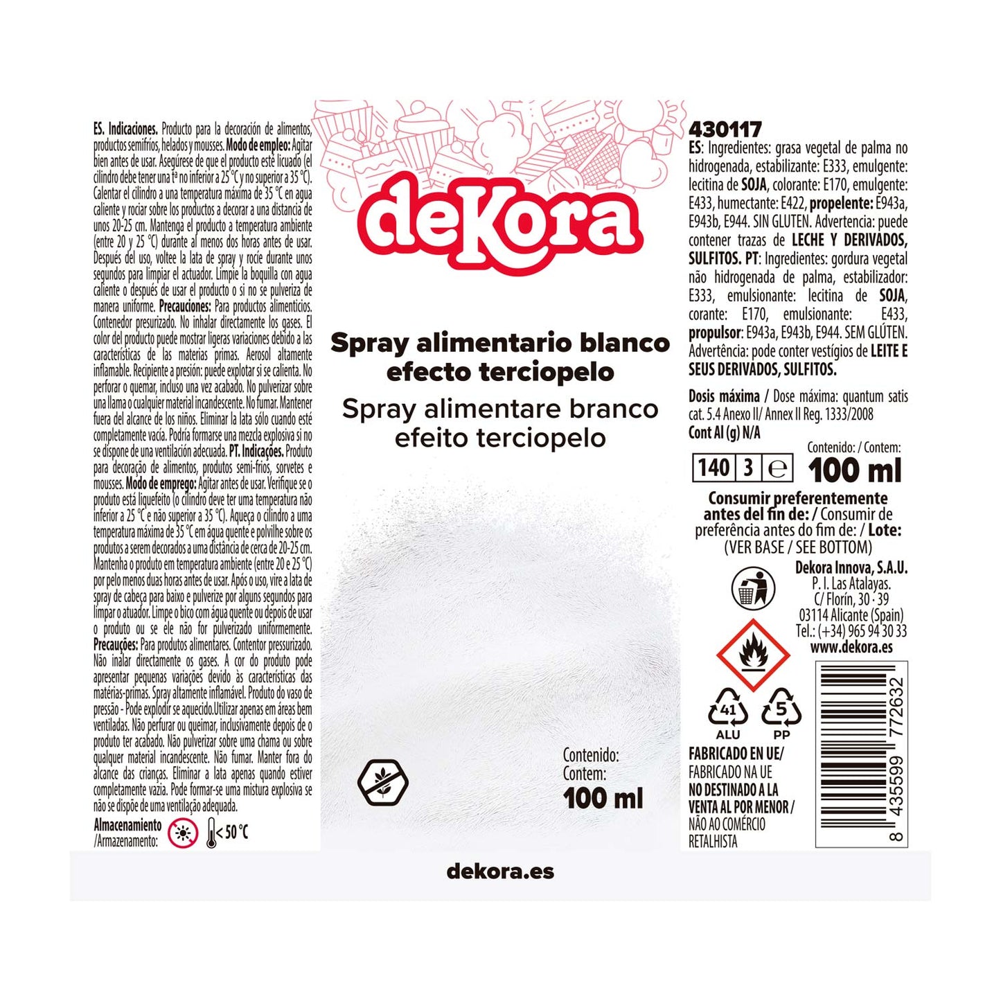 NOUVEAU SPRAY VELOURS BLANC 100ML