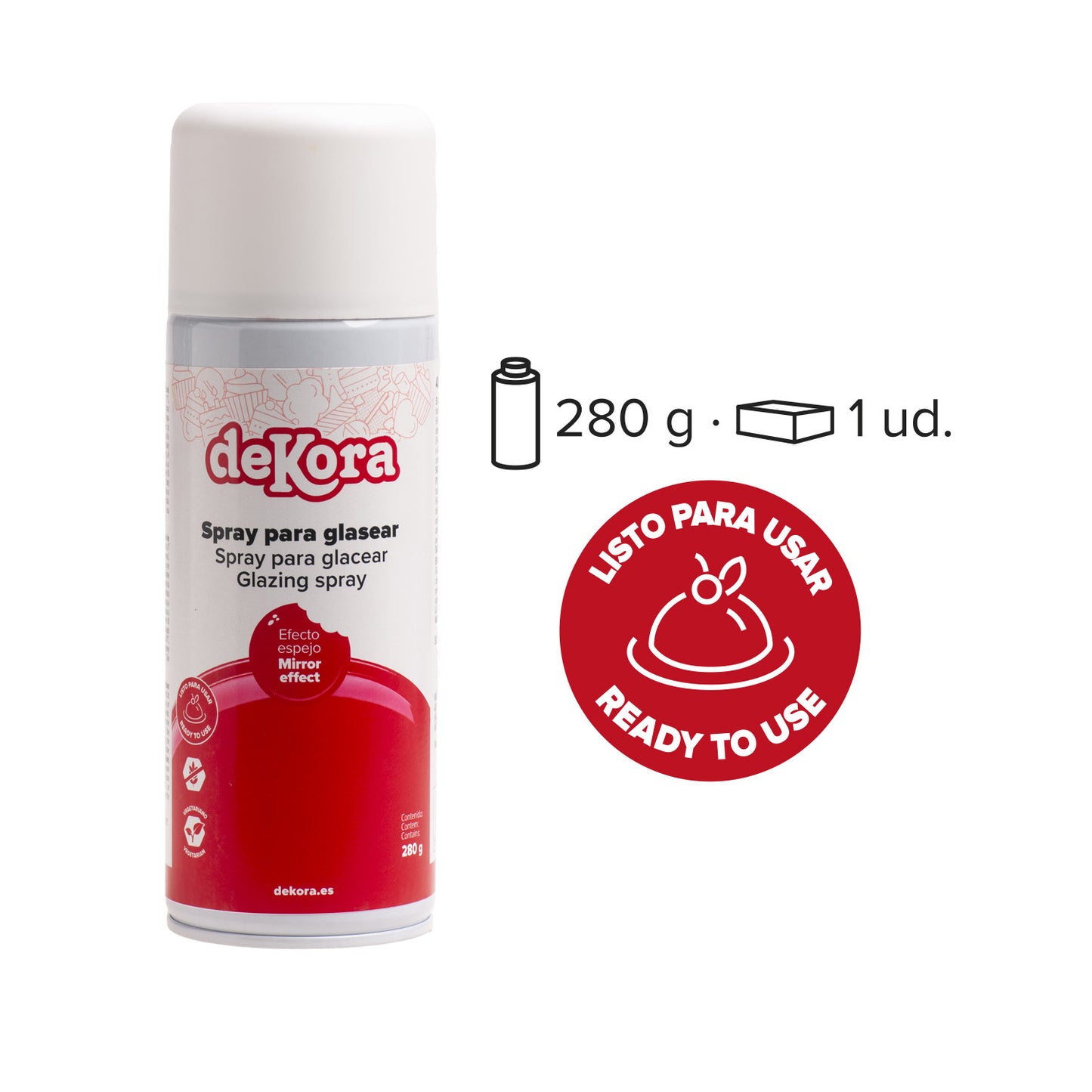 SPRAY DE GLAÇAGE ROUGE 280G