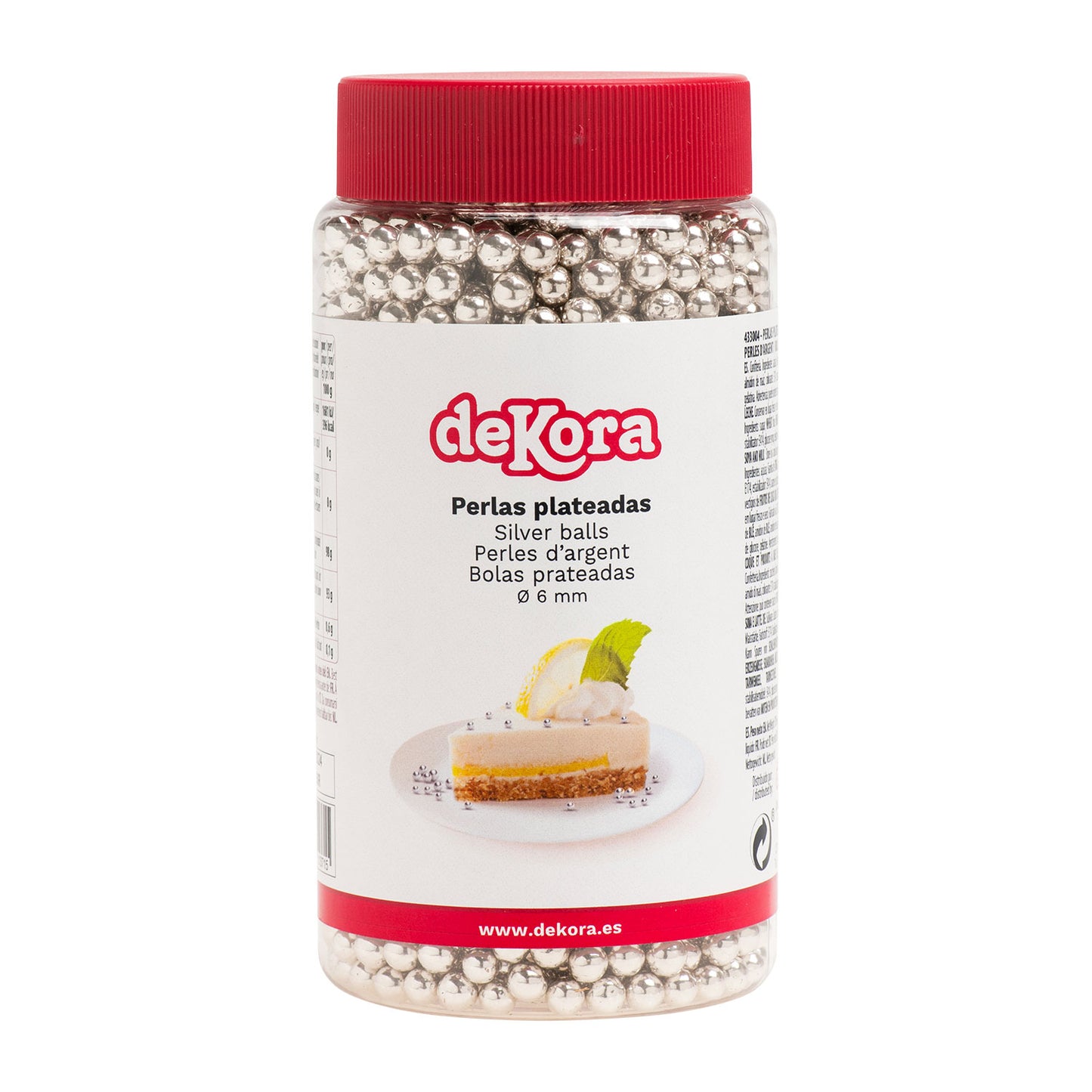 PERLAS AZÚCAR PLATA Ø 0.6CM 500GR