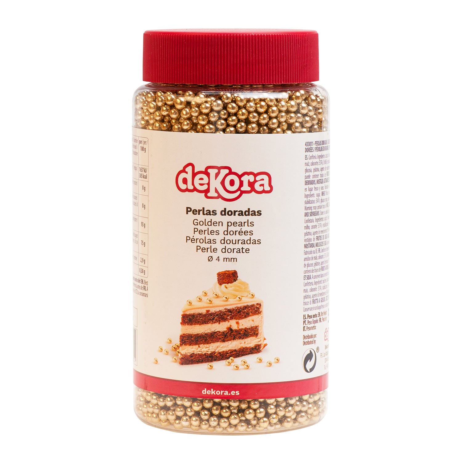 PÉROLAS DE AÇÚCAR OURO VELHO Ø 0.4CM 500GR