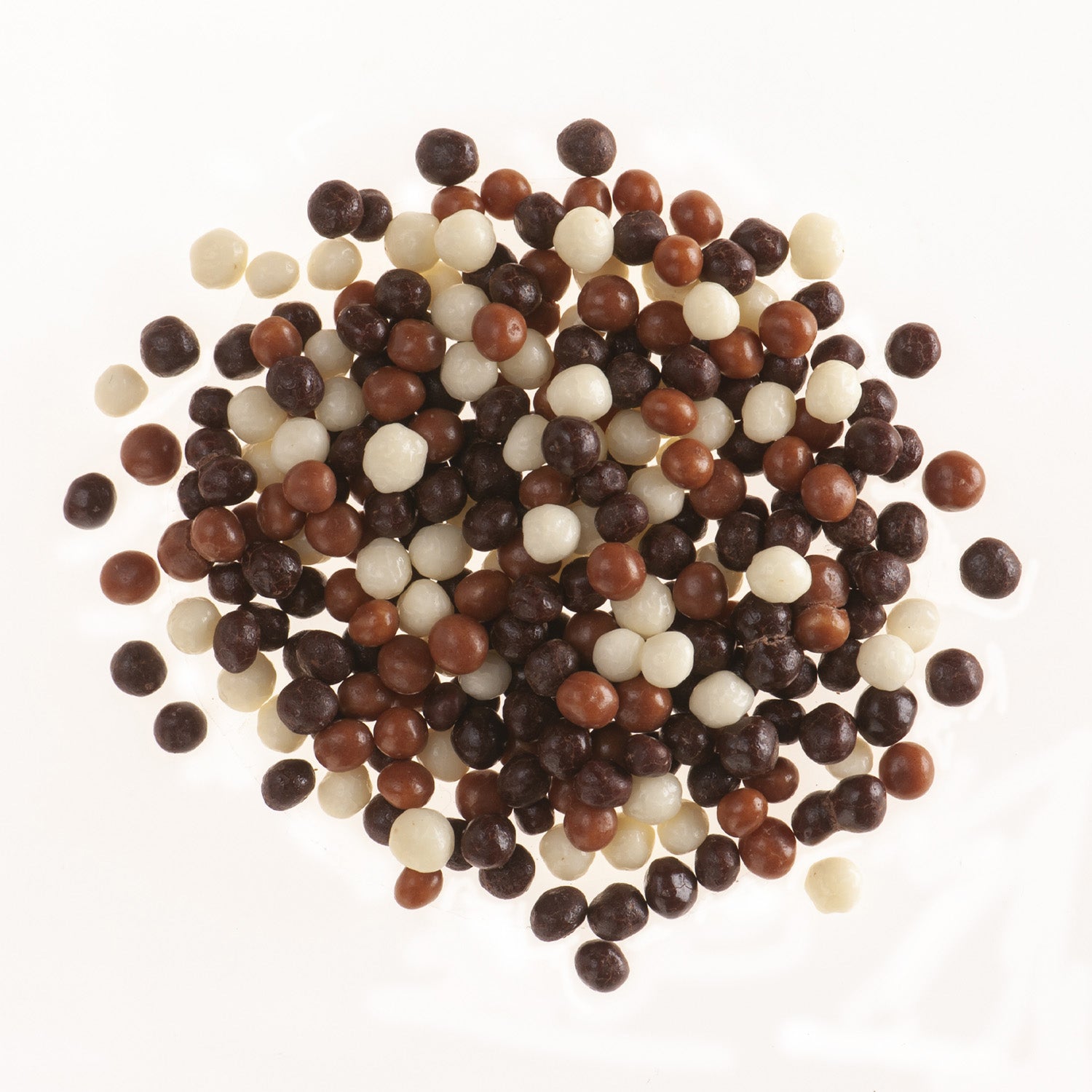 MINI PÉROLAS CHOCOLATE CRISPY 3 CHOCOLATES Ø 0,5CM 600GR