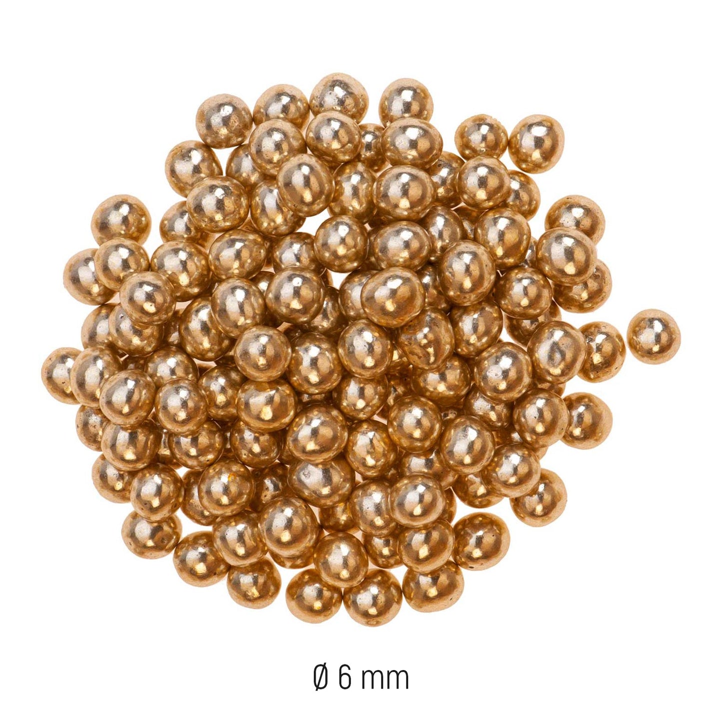 CHOCOLATE CRISPY MINI PEARLS GOLDEN Ø 0.6CM 350GR