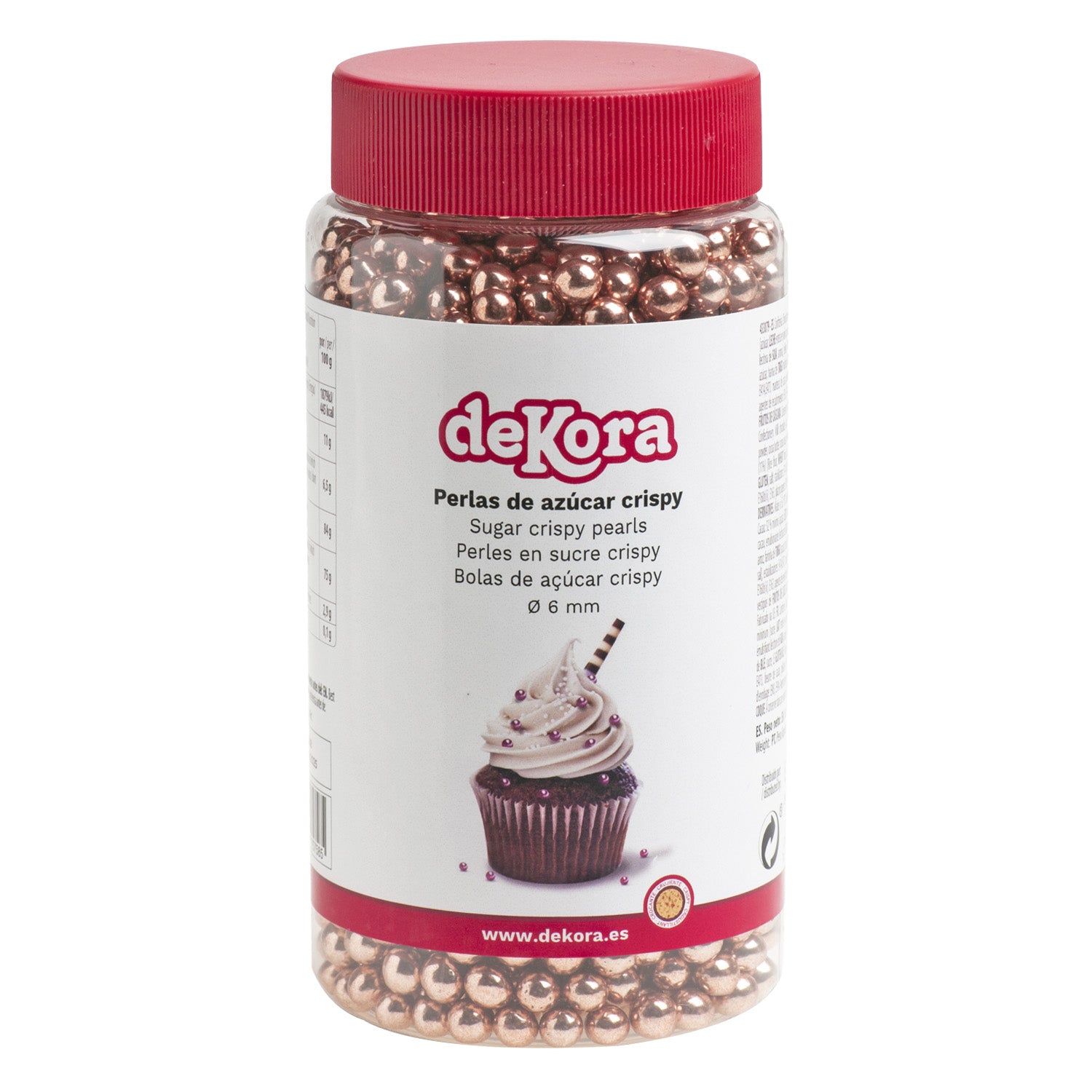MINI PÉROLAS CHOCOLATE CRISPY ROSA VELHO Ø 0.6CM 350GR