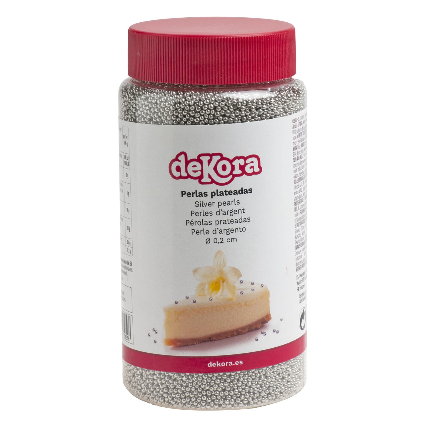 PERLAS AZÚCAR PLATA Ø 0.2CM 500GR