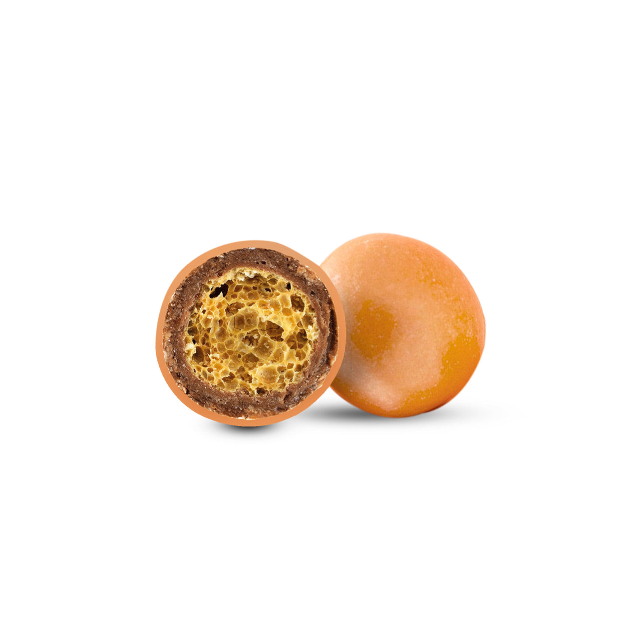 PERLES CHOCOLAT CRISPY ANT VIEUX OR Ø 1.7~2CM 350GR