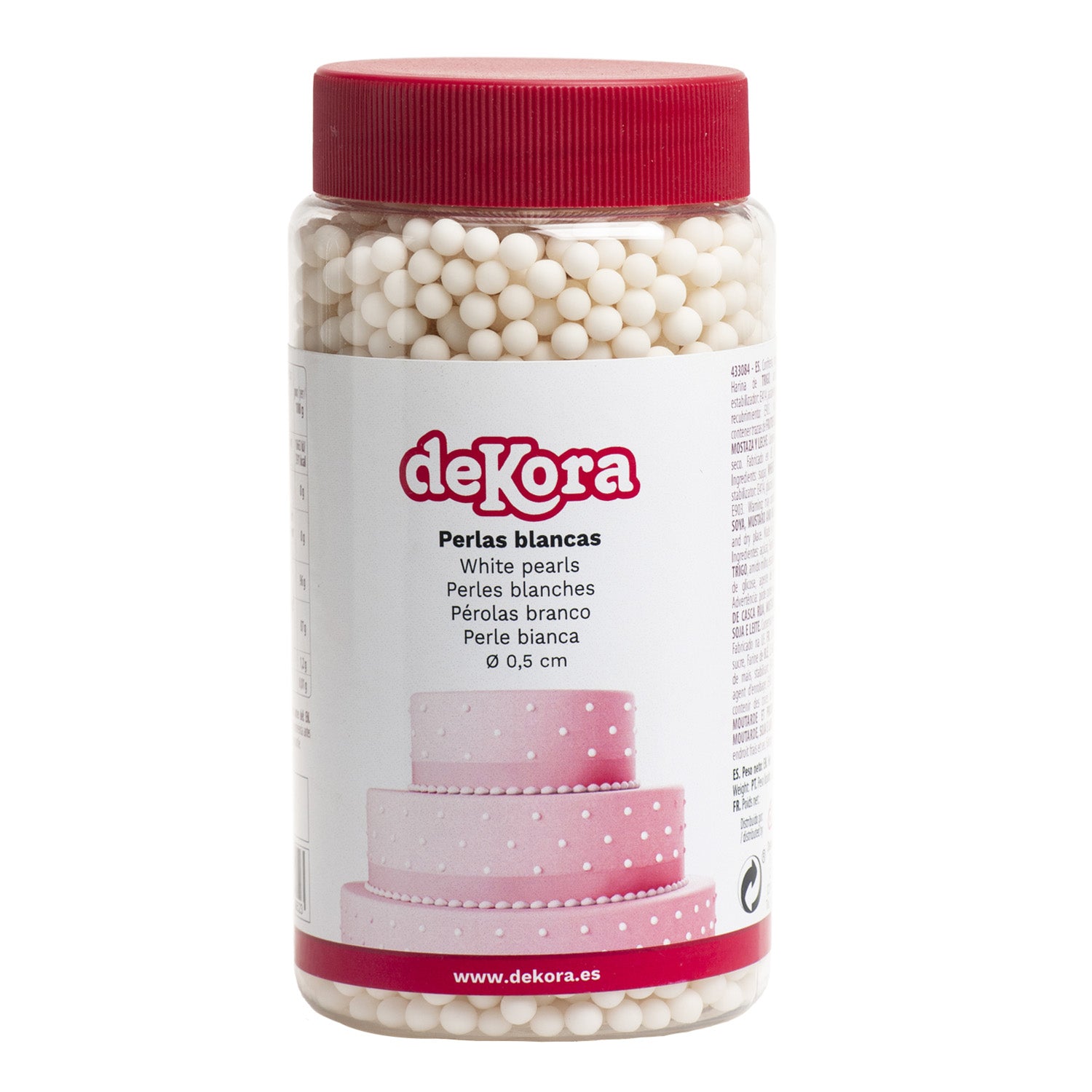 PERLAS BLANCAS DE AZÚCAR Ø 0.5CM 450GR