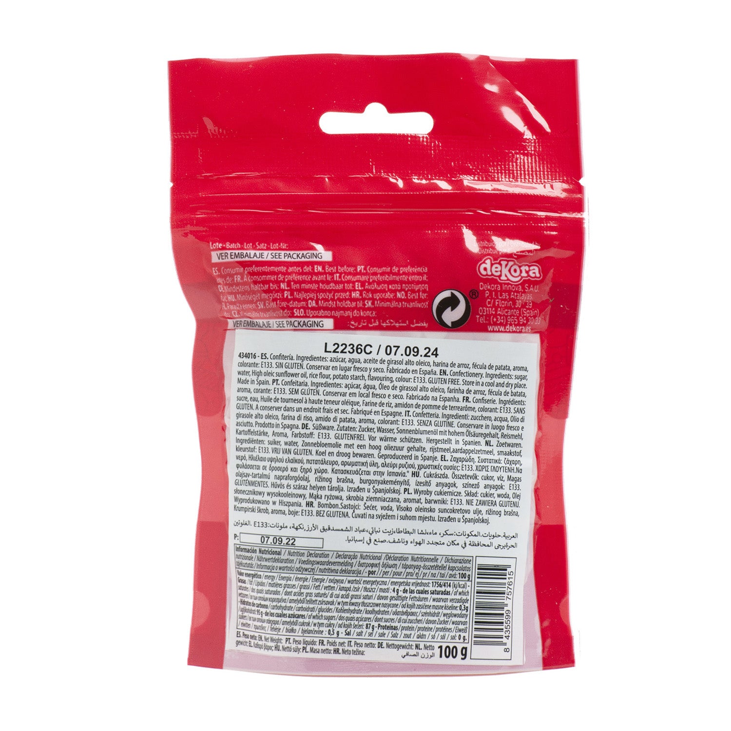 BLISTER CONFETTI ZUCCHERO BAMBINO 100GR