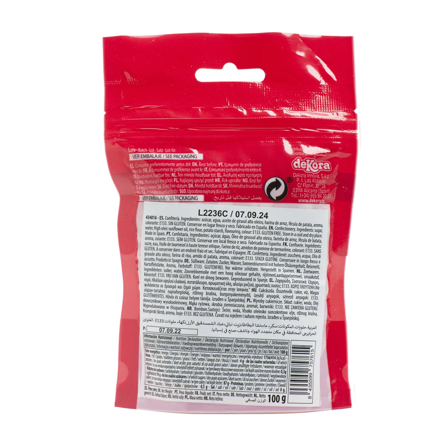 BLISTER CONFETTI ZUCCHERO BAMBINO 100GR