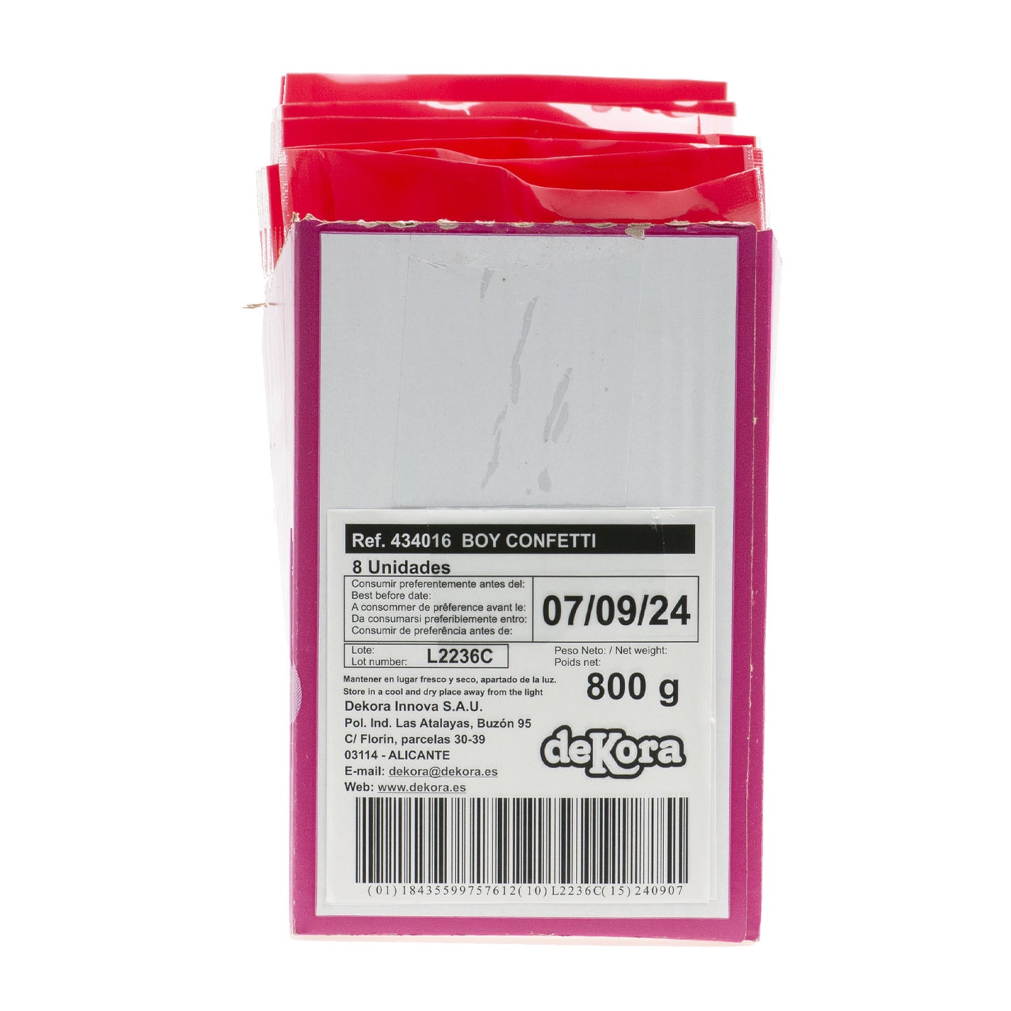 BLISTER CONFETTI ZUCCHERO BAMBINO 100GR